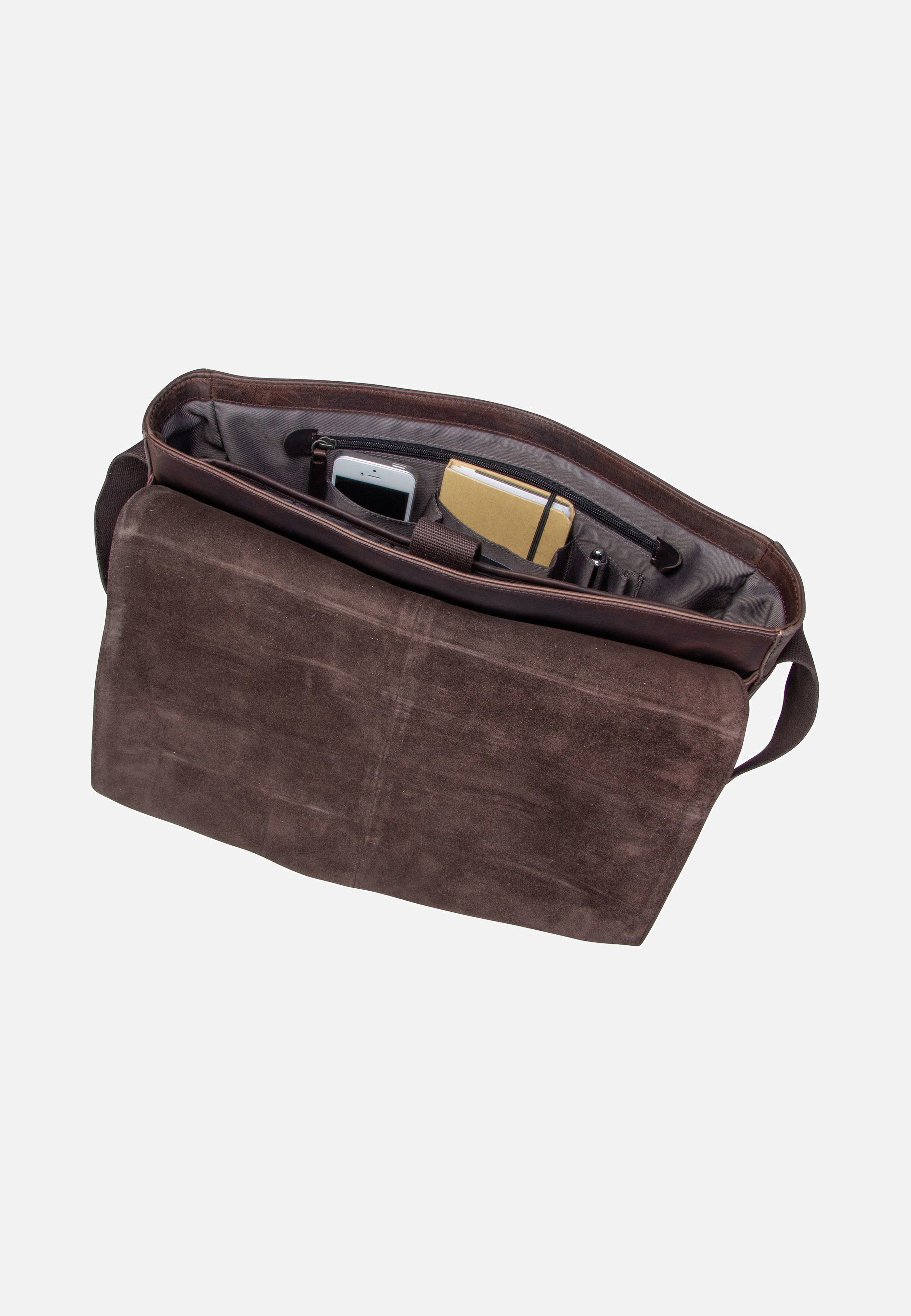 Strellson Brick Lane Jeremy LHF Dark Brown Messenger Bag