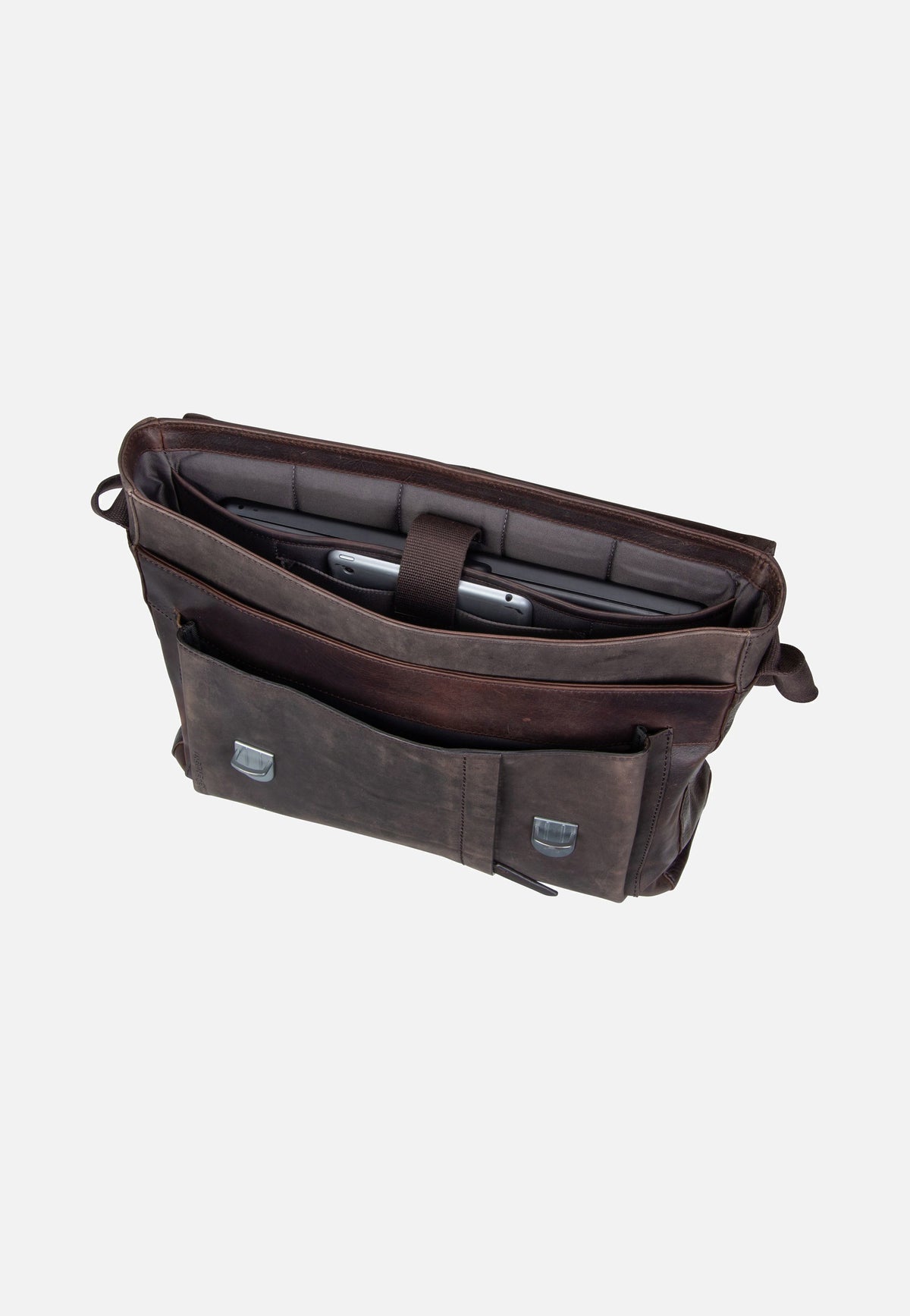 Strellson Brick Lane Jeremy LHF Dark Brown Messenger Bag