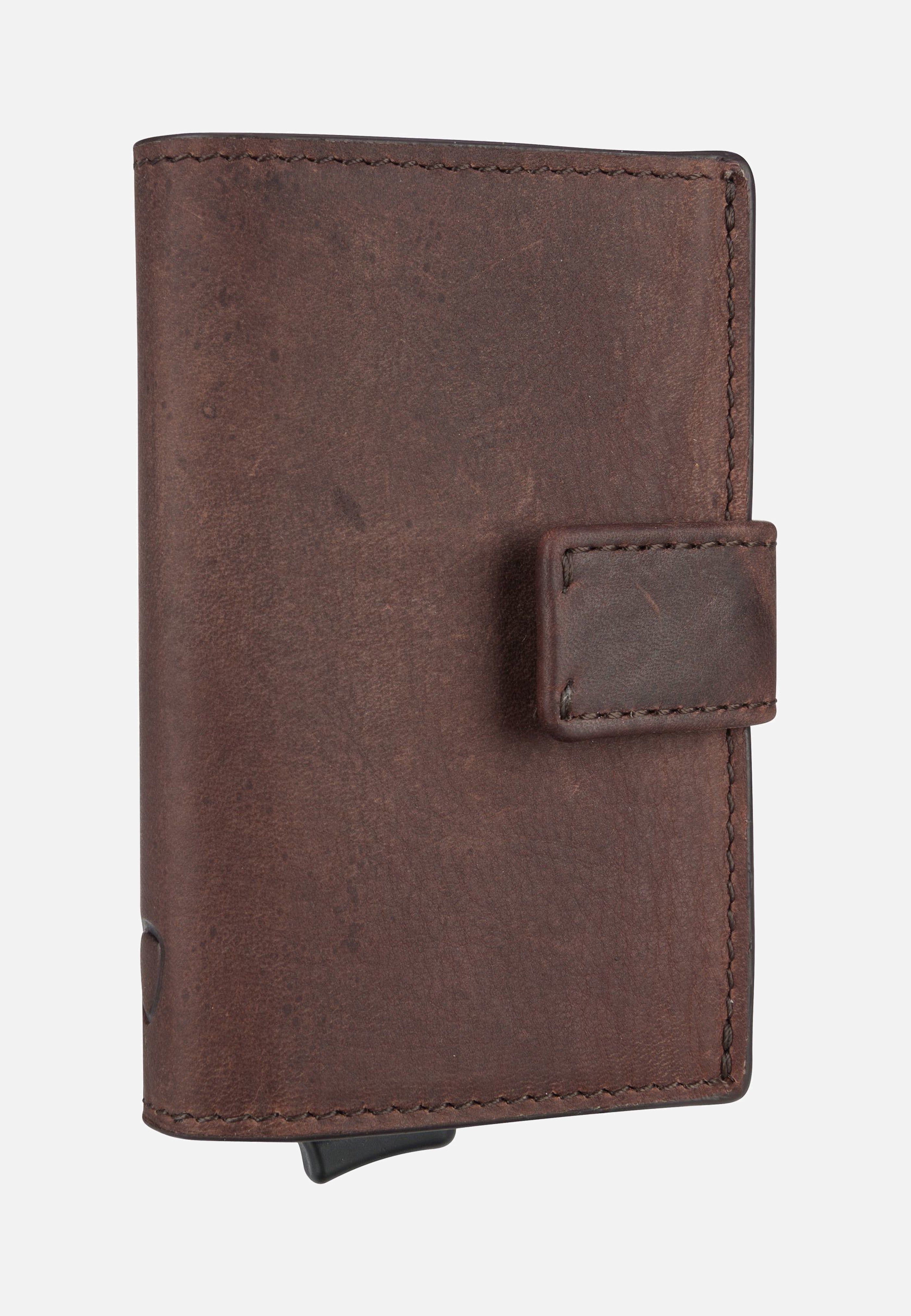 Strellson Camden C Three E-Cage SV8F Dark Brown Card Holder