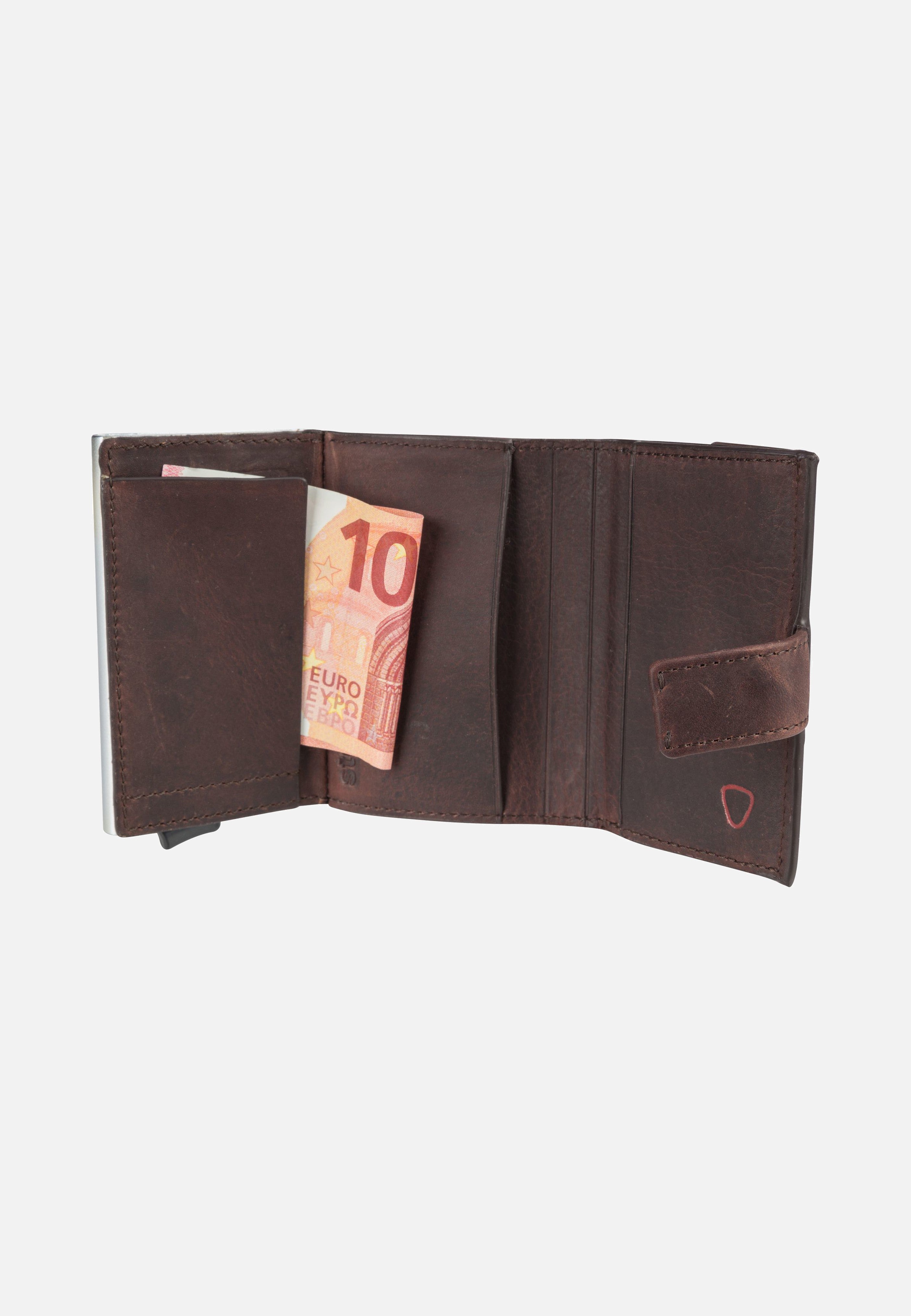 Strellson Camden C Three E-Cage SV8F Dark Brown Card Holder