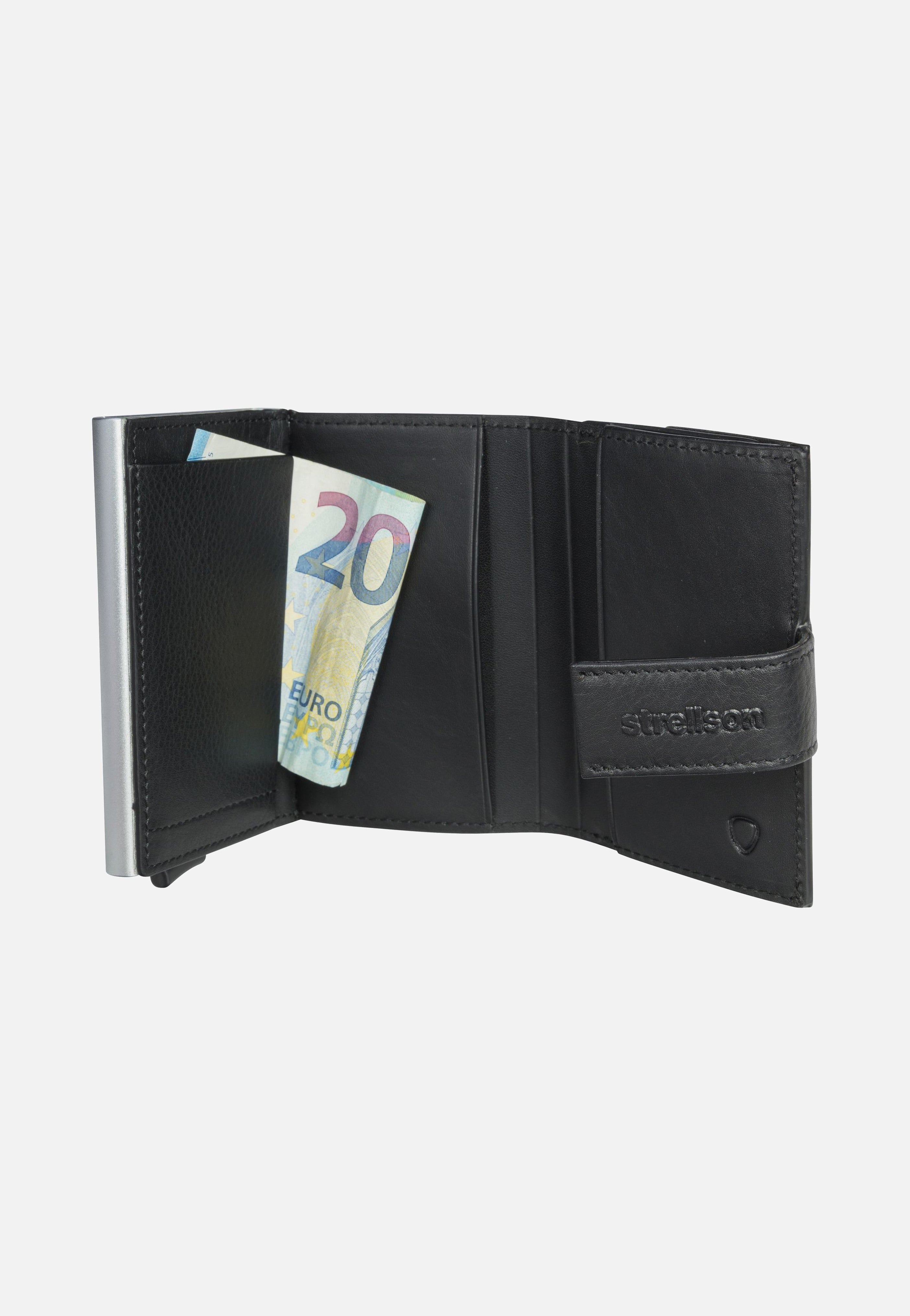 Strellson Carter C Three E-Cage SV8F Black Card Holder