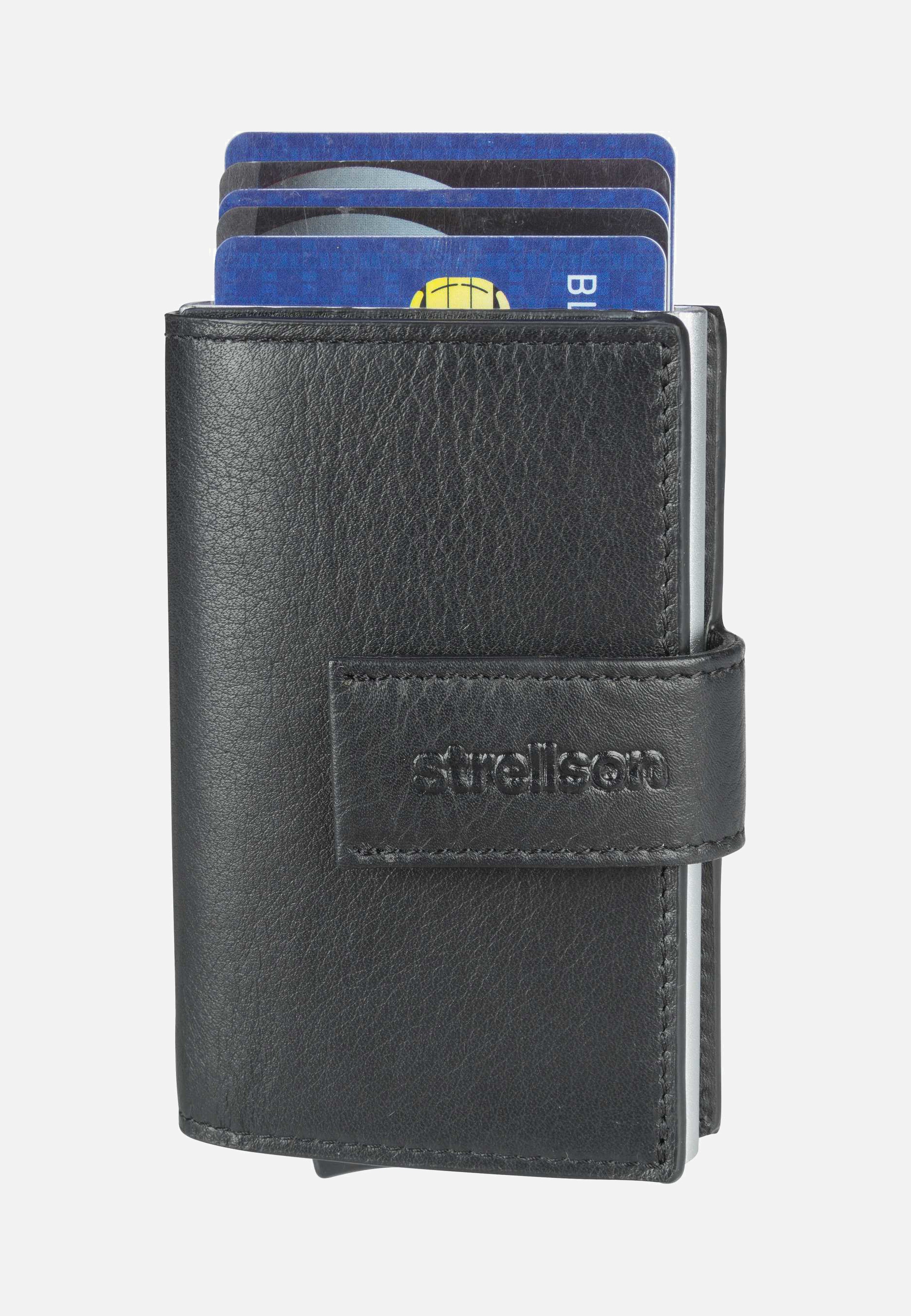 Strellson Carter C Three E-Cage SV8F Black Card Holder