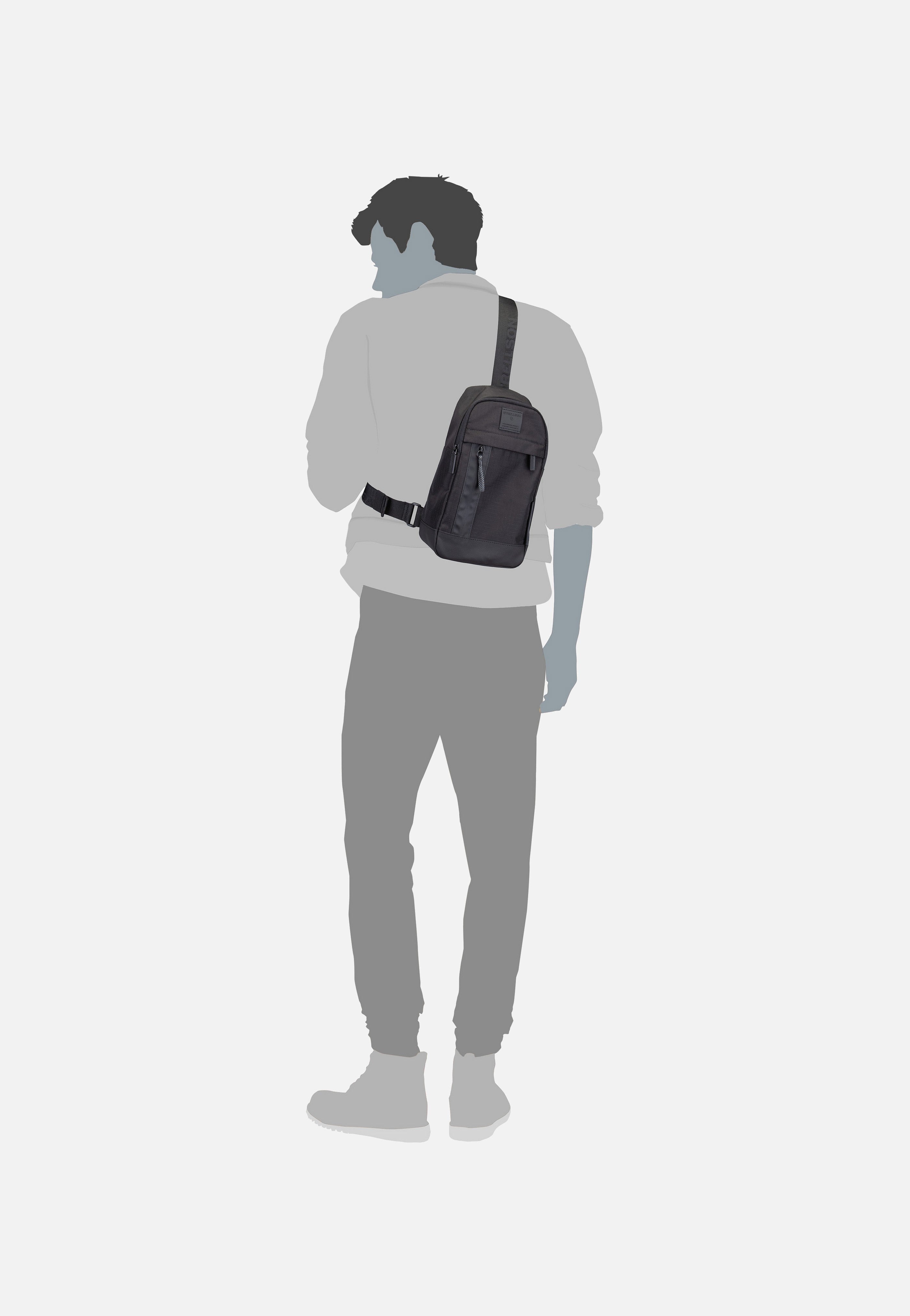 Strellson Northwood RS Chris MVZ Black Sling Bag
