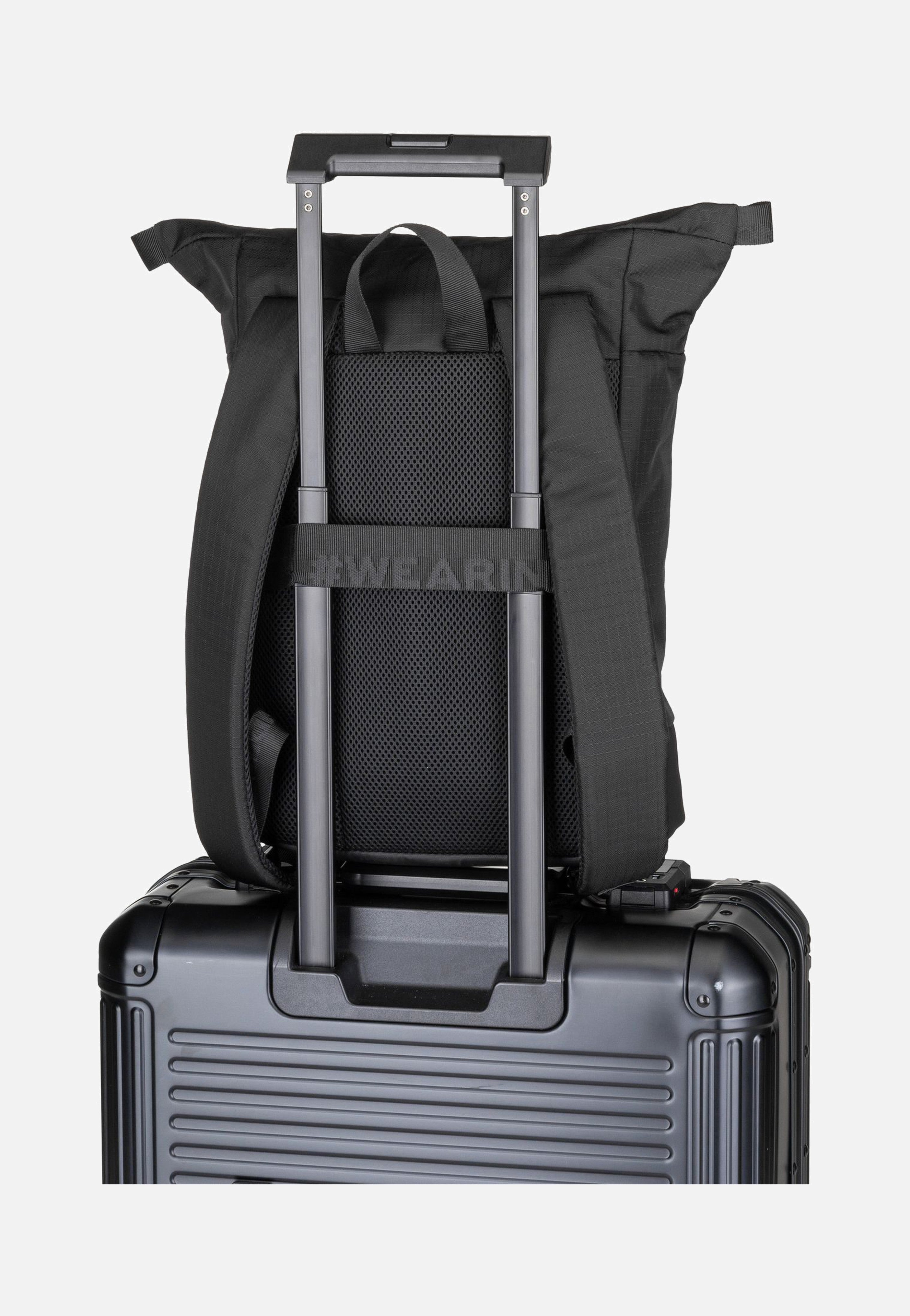 Strellson Northwood RS Eddie SVF Black Rolltop Rucksack