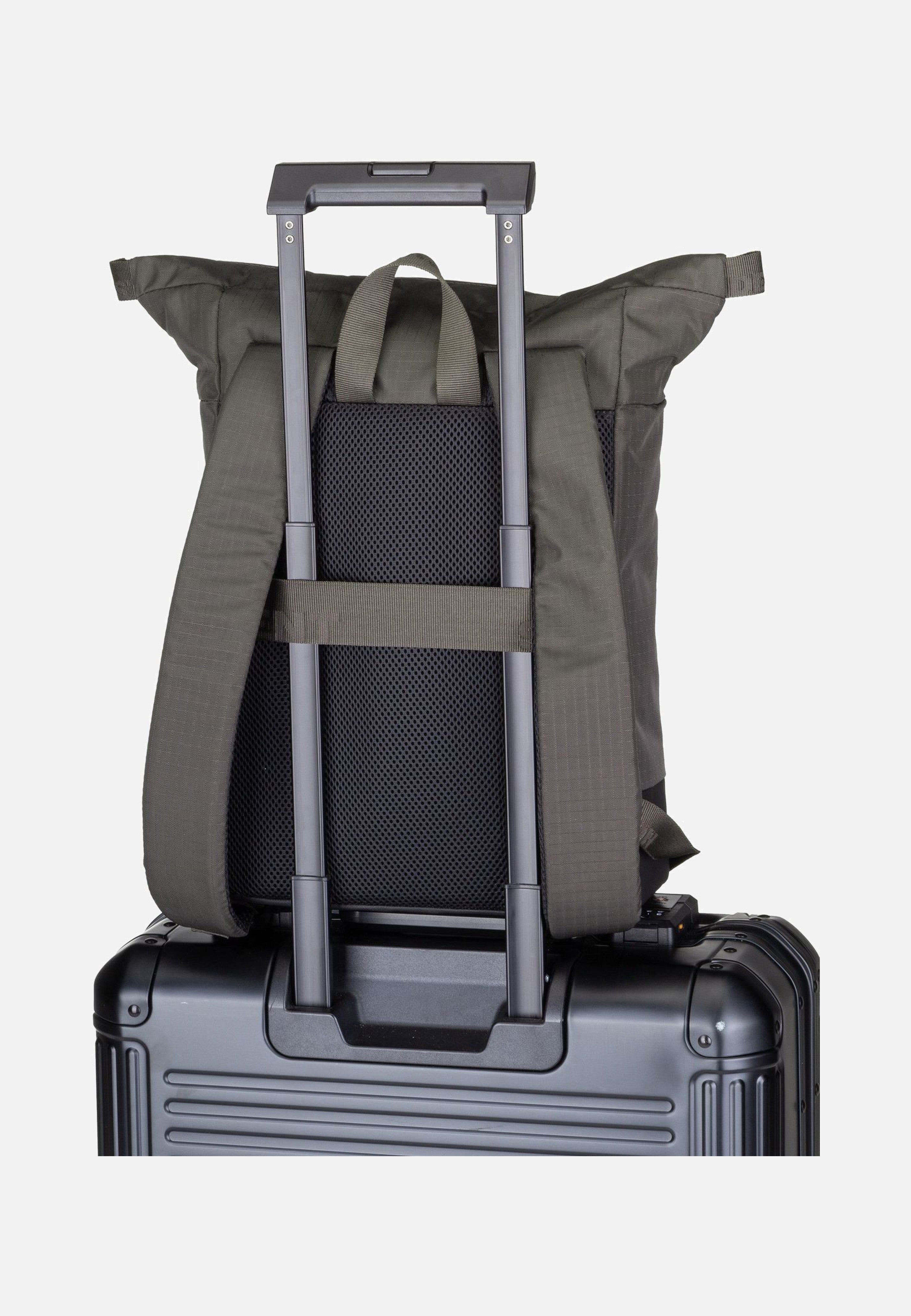 Strellson Northwood RS Eddie SVF Khaki Rolltop Rucksack