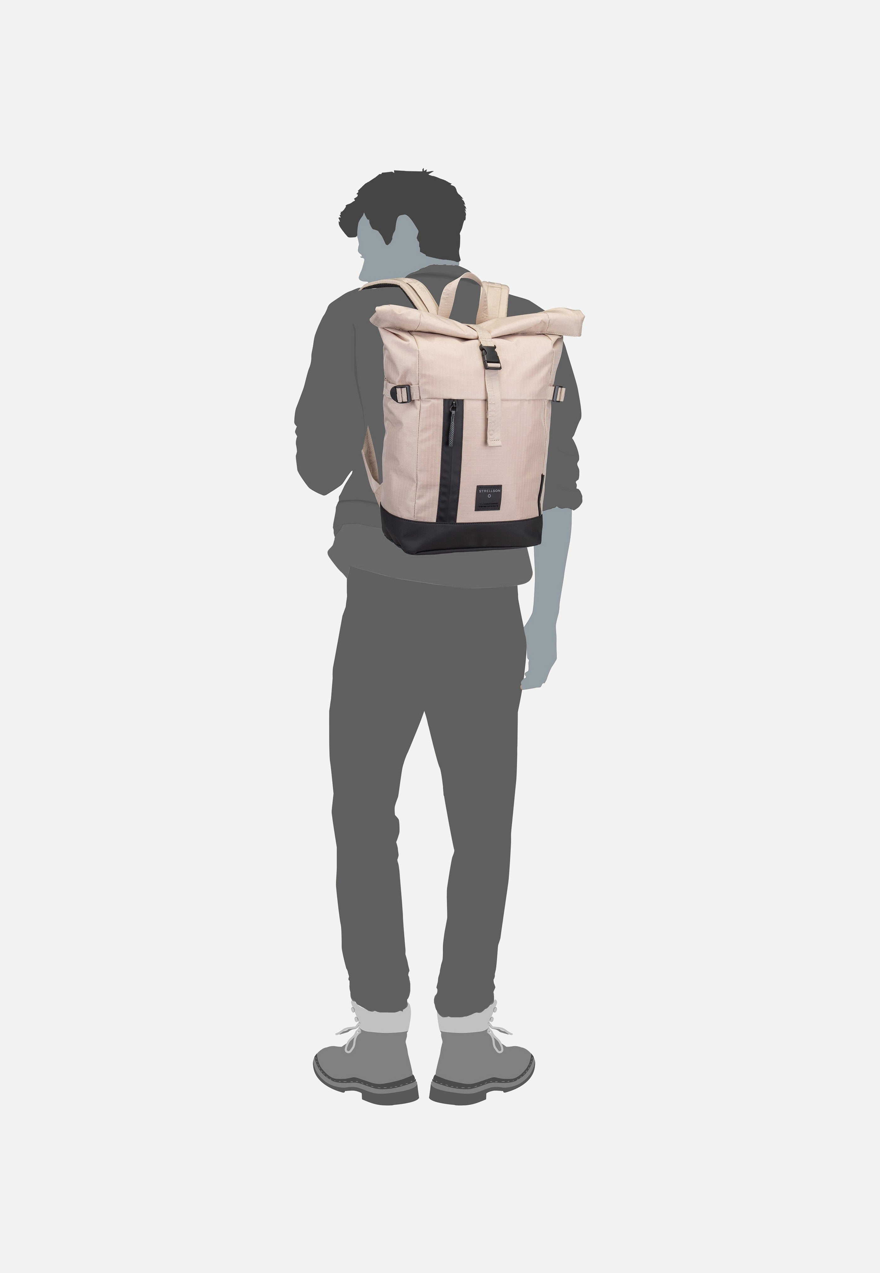 Strellson Northwood RS Eddie MVF Beige Rolltop Rucksack