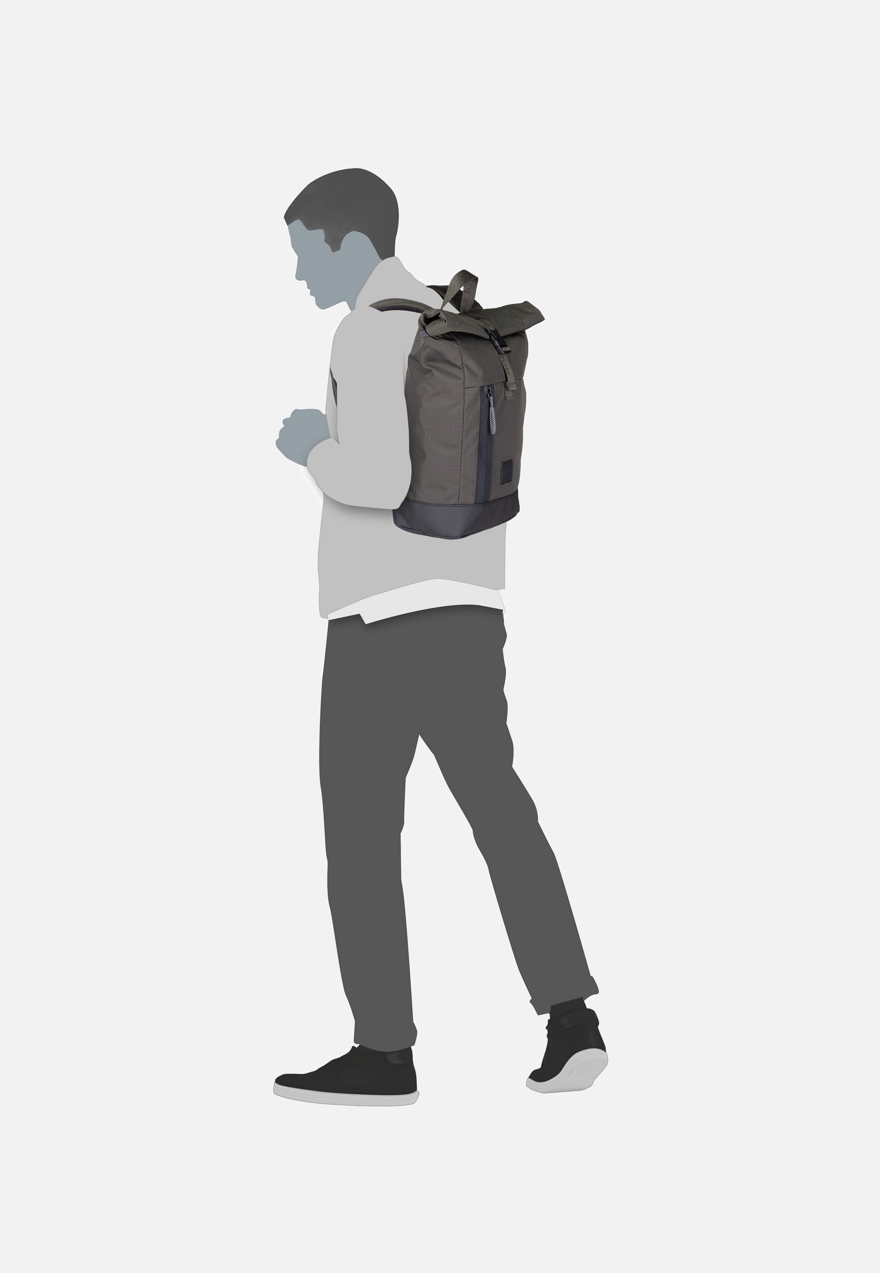 Strellson Northwood RS Sebastian SVZ Khaki Rucksack