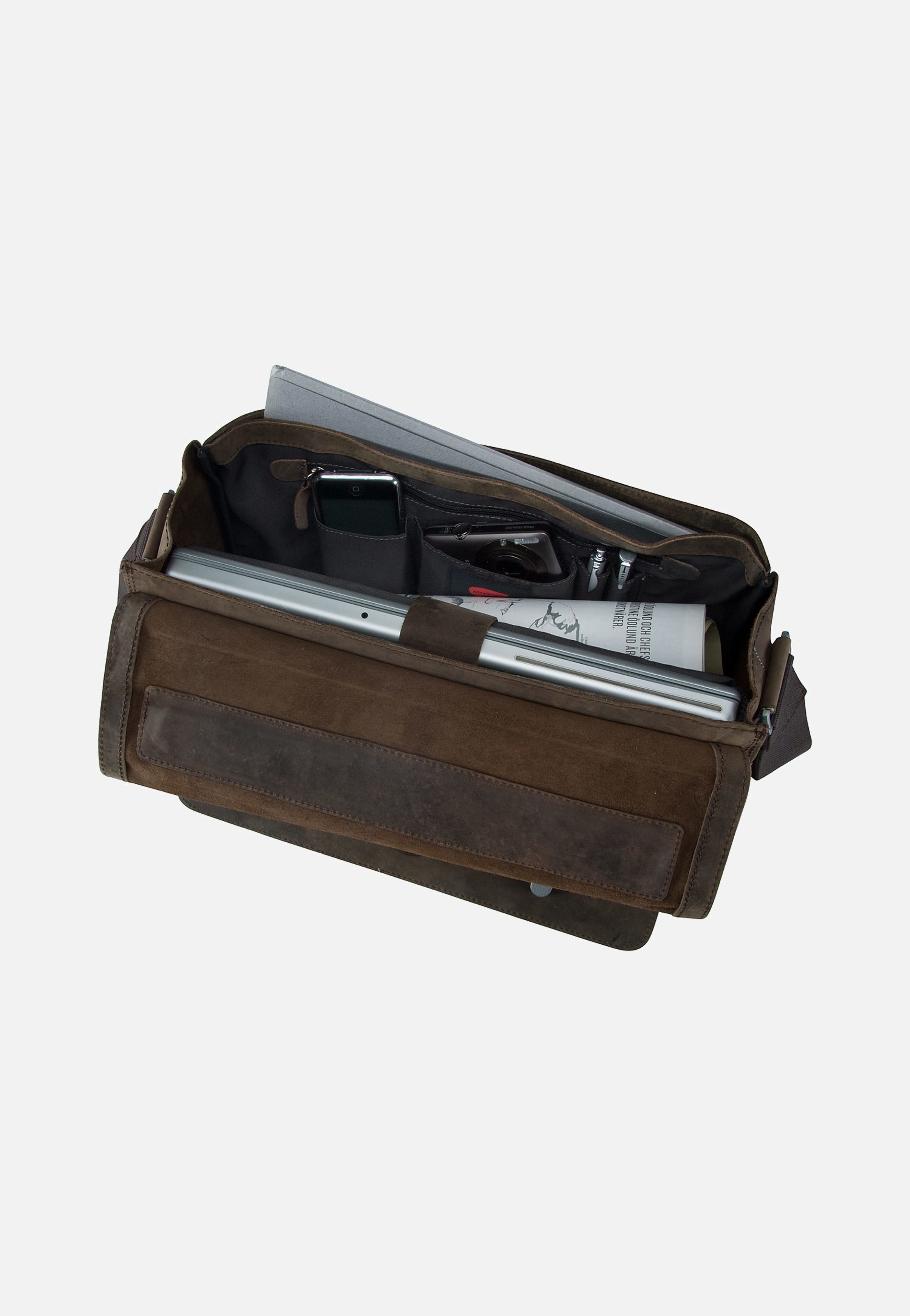 Strellson Richmond Briefbag L Dark Brown Aktentasche