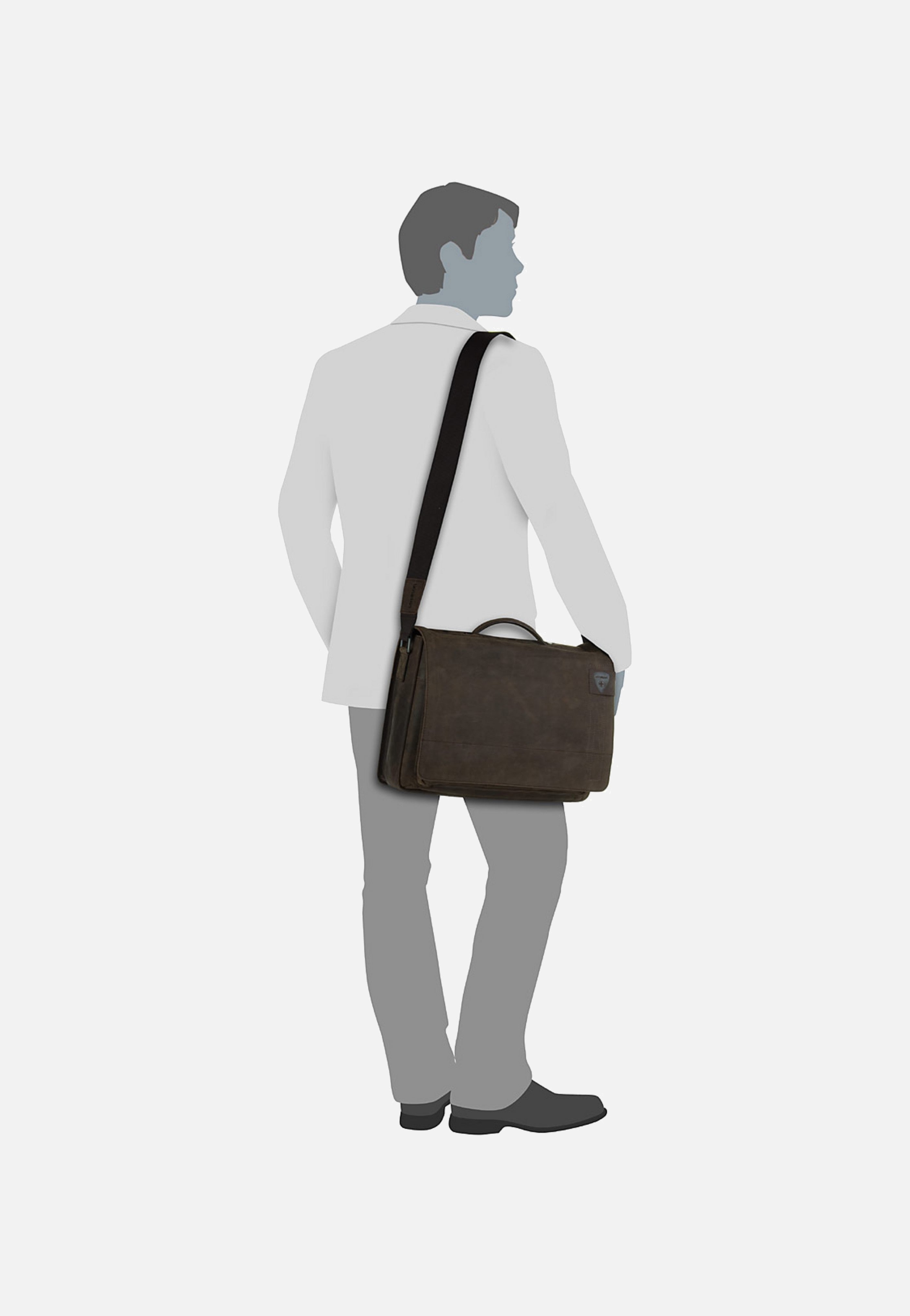 Strellson Richmond Briefbag L Dark Brown Aktentasche