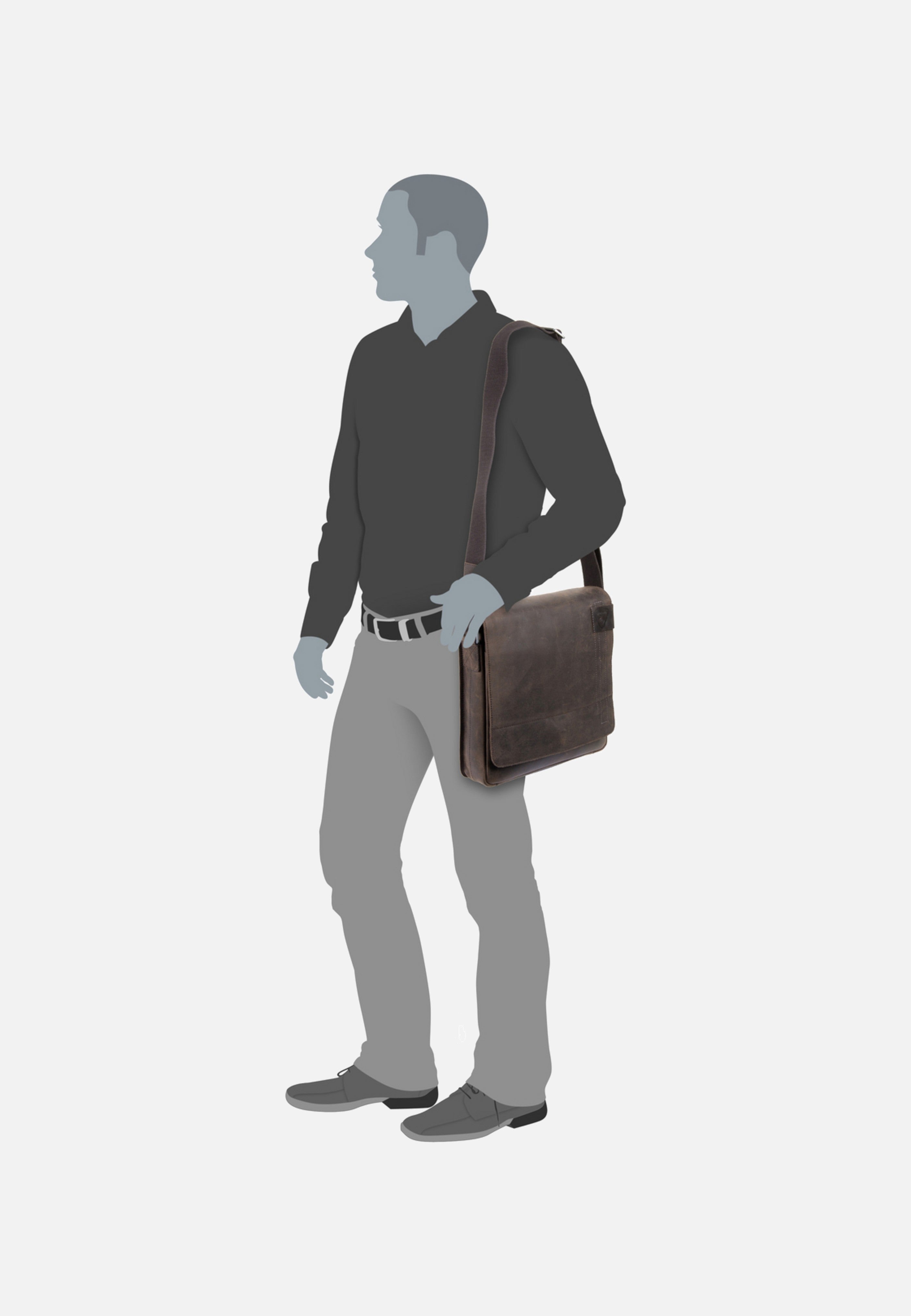 Strellson Richmond Messenger MV Dark Brown Umhängetasche