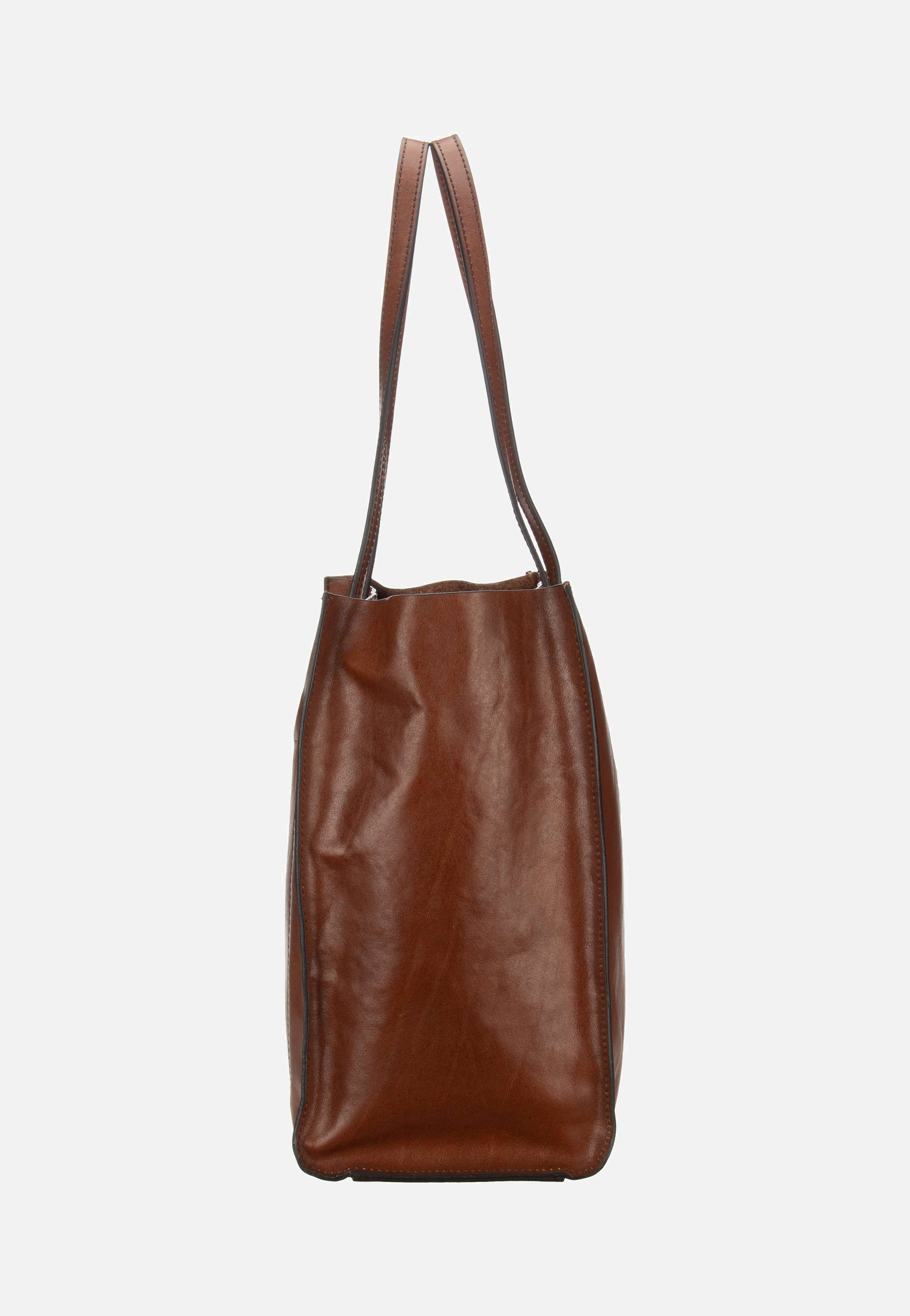 The Bridge Mirra Shopping with Zip 1314 Marrone/Oro Shopper