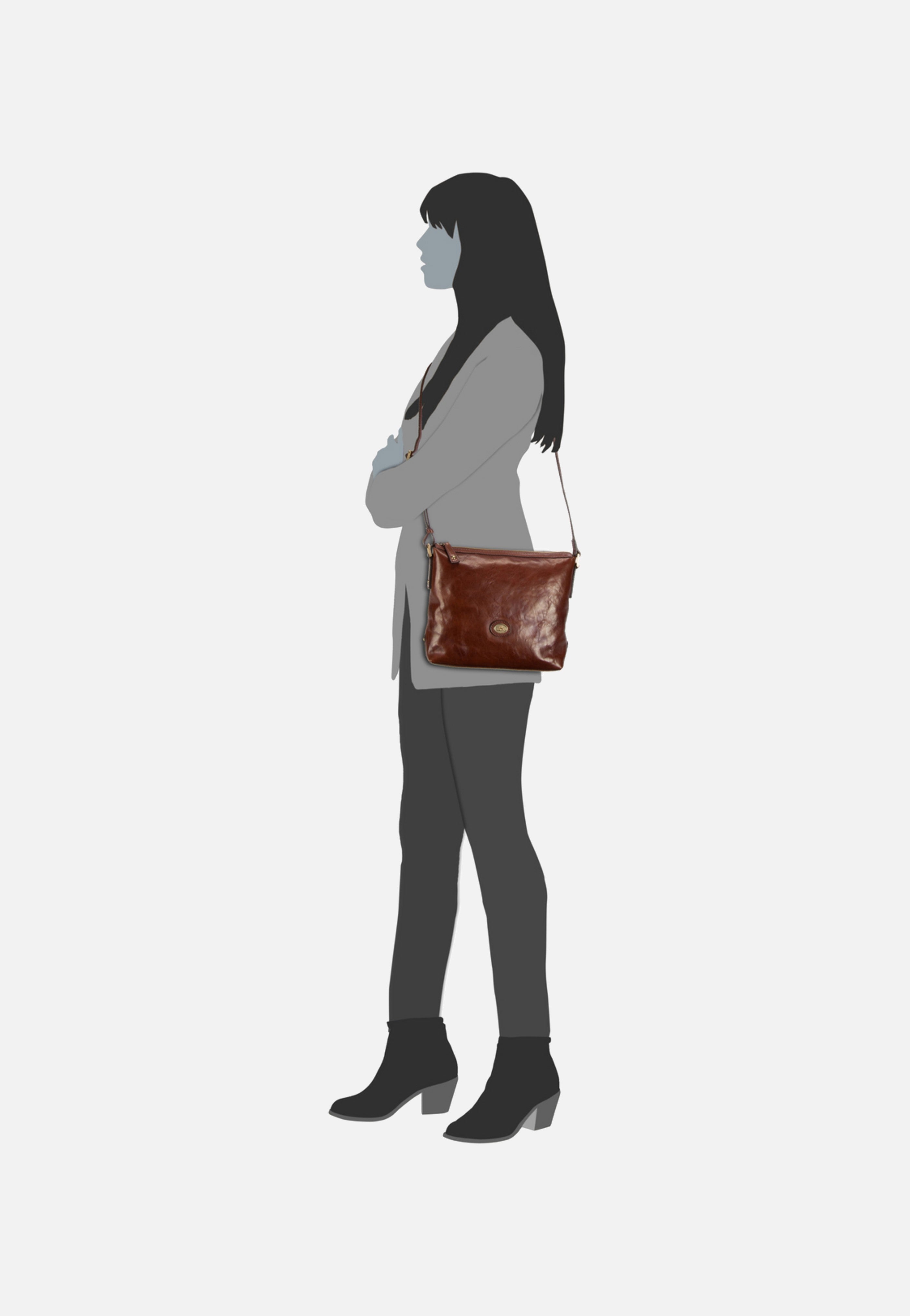 The Bridge Story Donna Handtasche Braun Beuteltasche