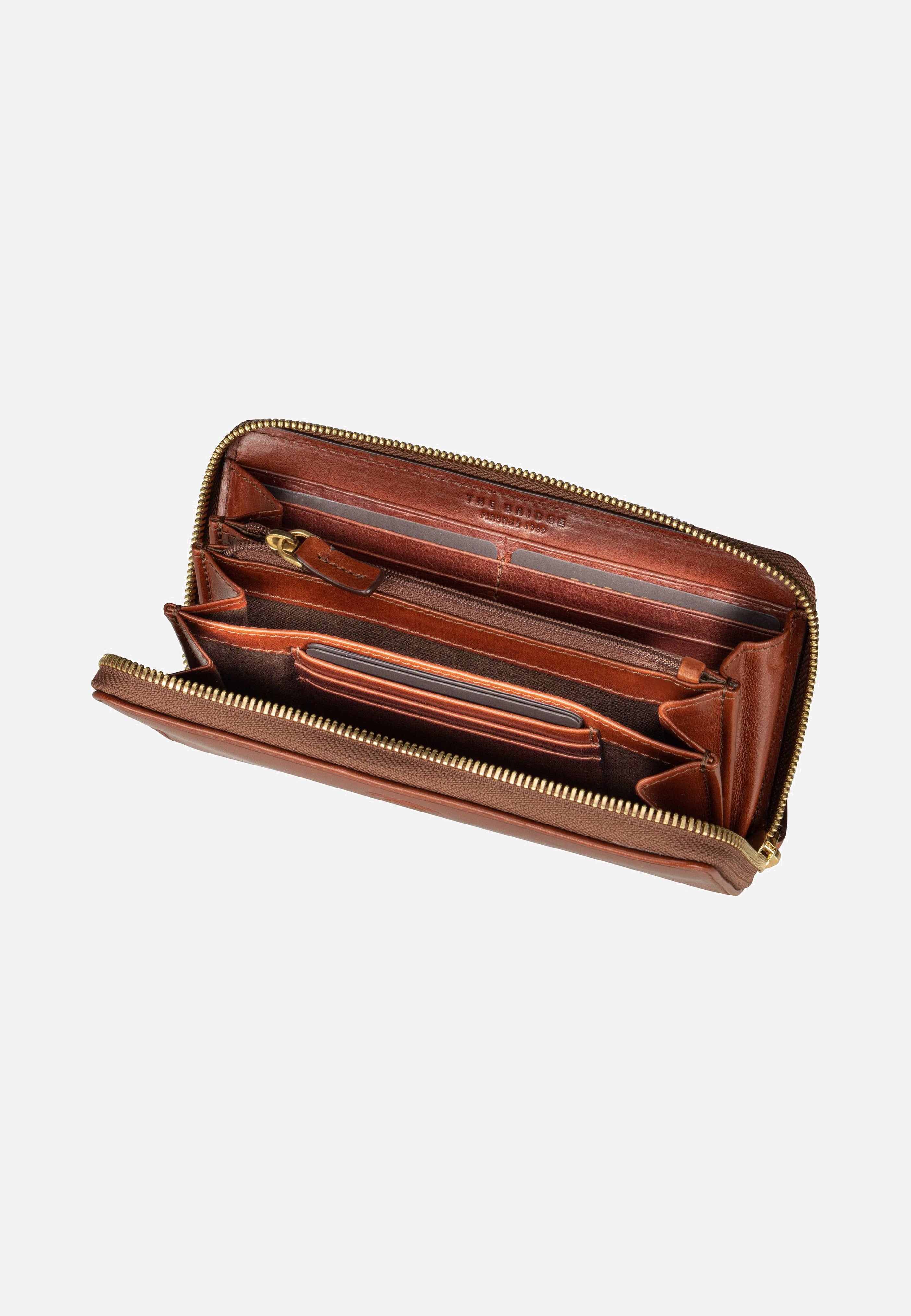 The Bridge Story Donna Lady Wallet 7131 Marrone Portemonnaie