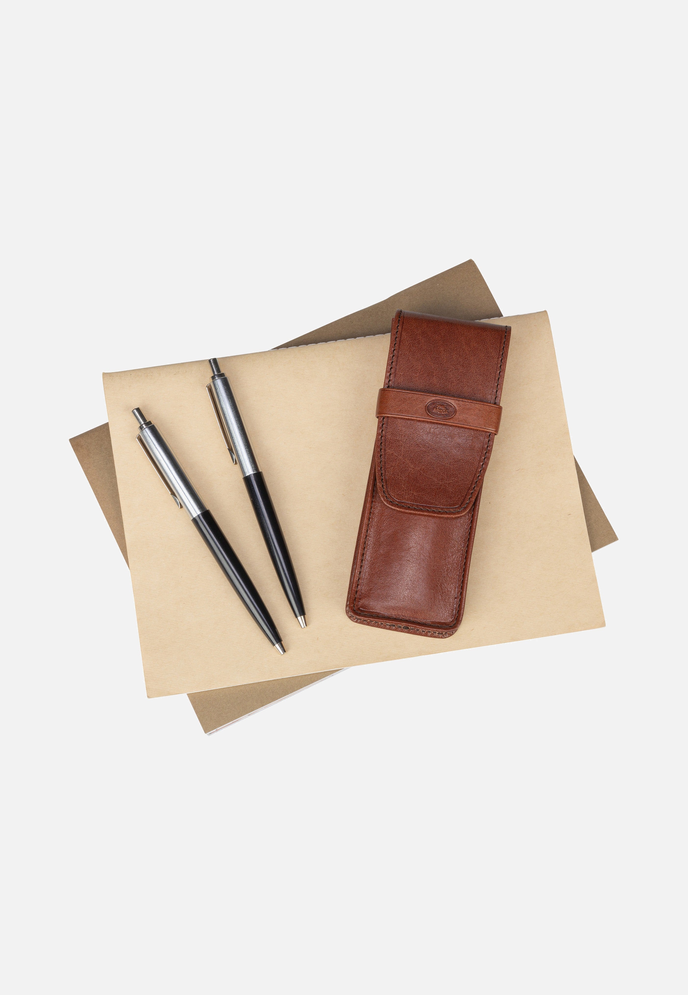 The Bridge Story Exclusive Pen Case 2036 Marrone Federmappe