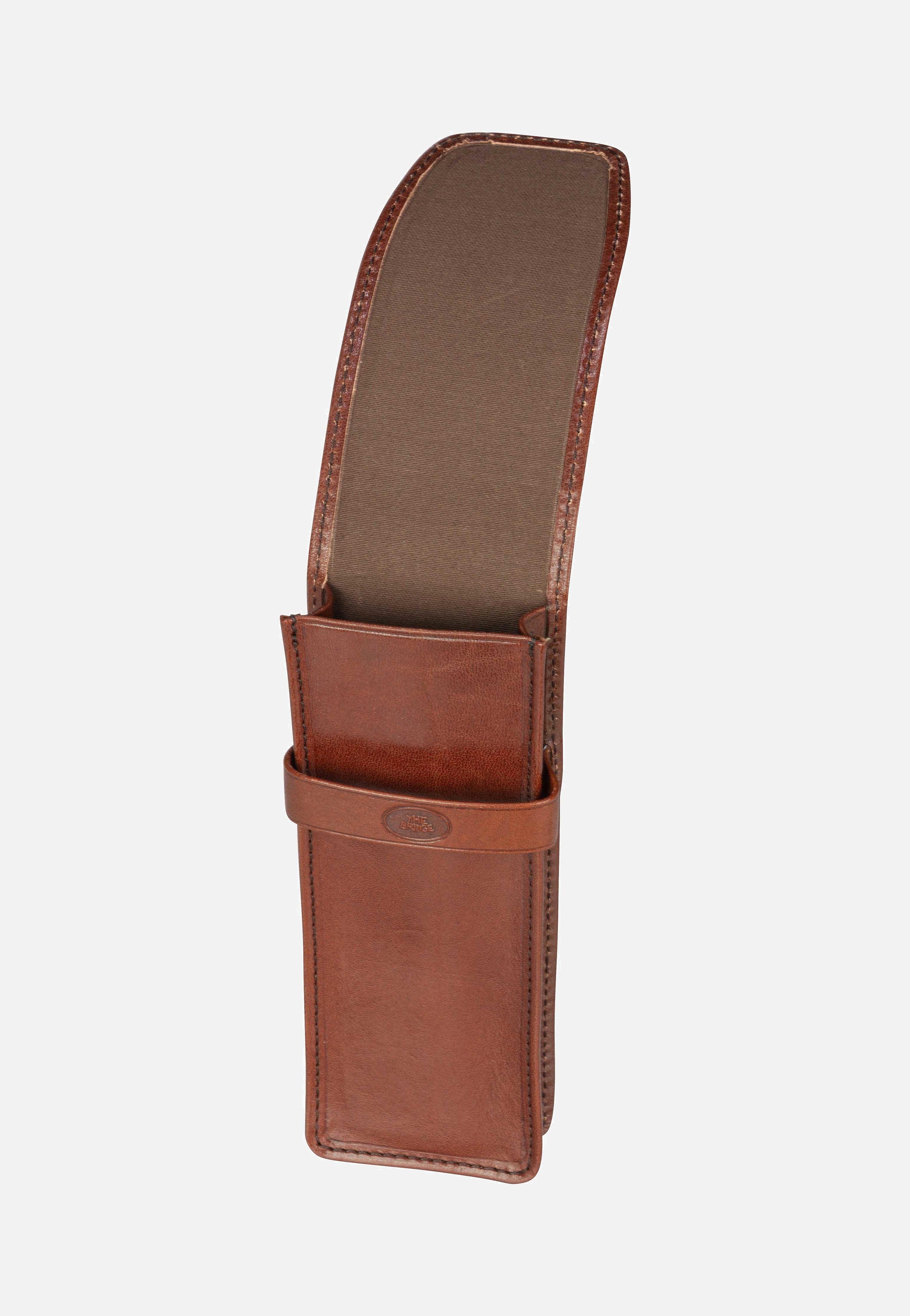 The Bridge Story Exclusive Pen Case 2036 Marrone Federmappe