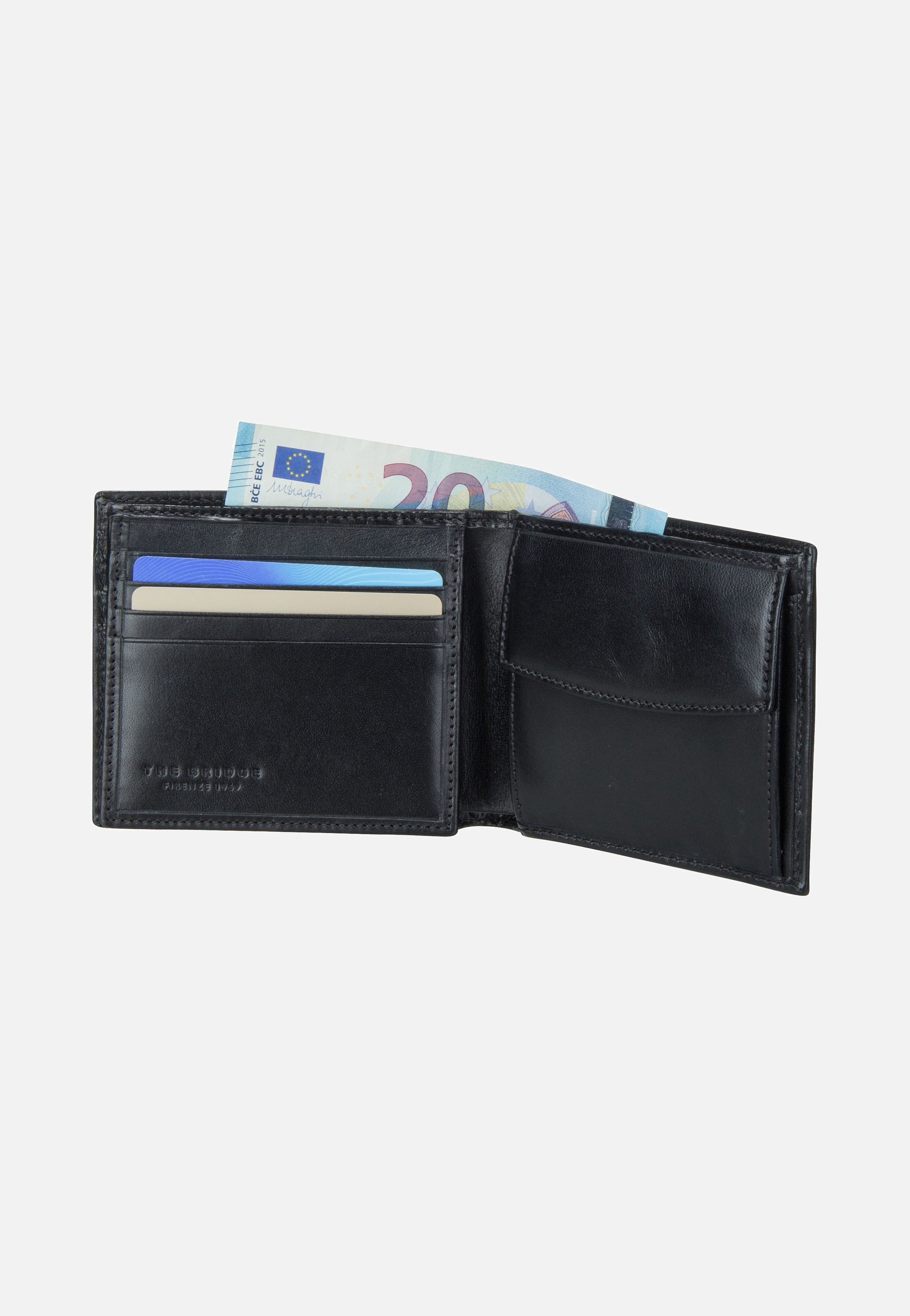 The Bridge Story Uomo 4850 Nero/Rutenio Portemonnaie