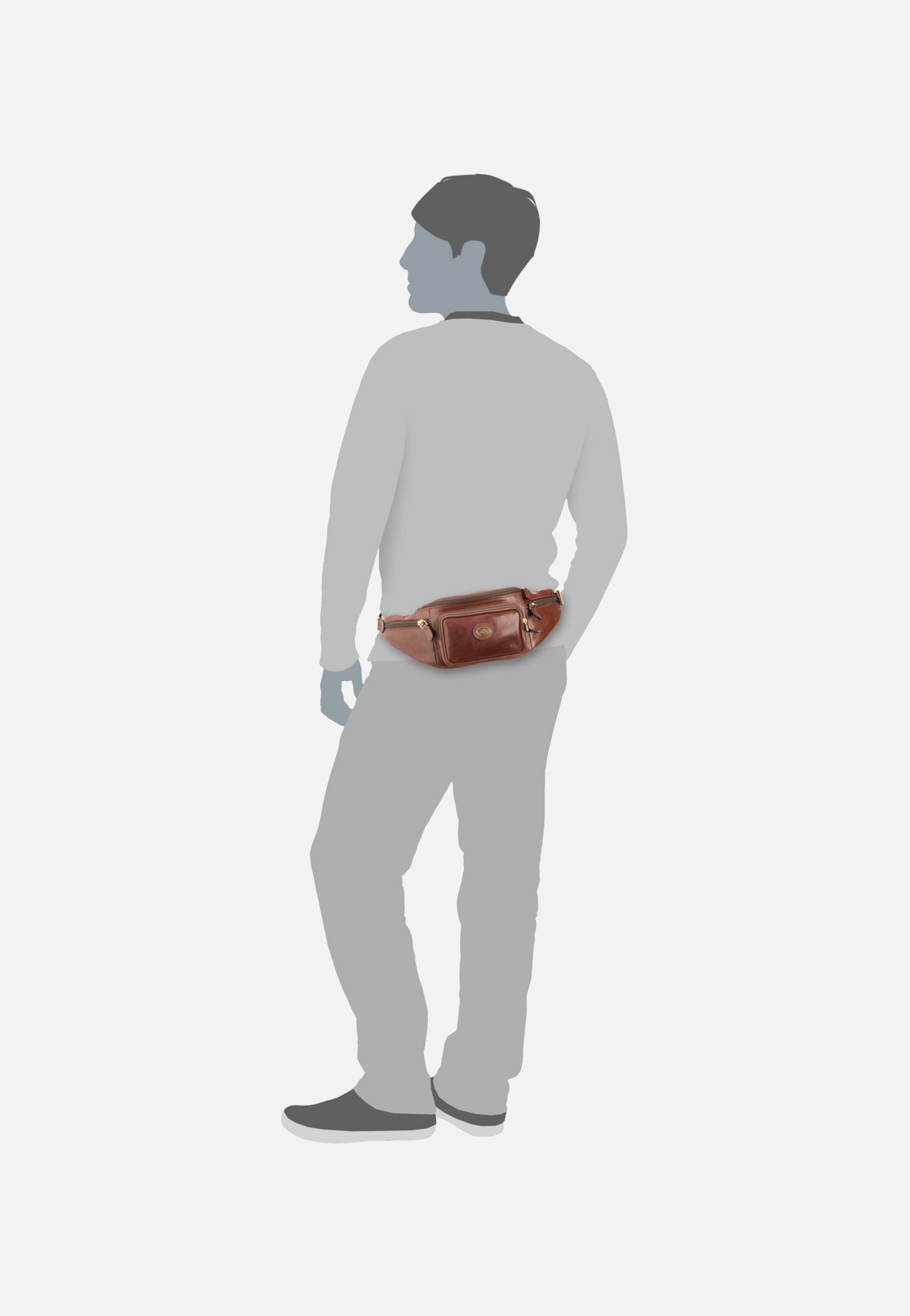 The Bridge Story Viaggio 8001 Marrone Bauchtasche
