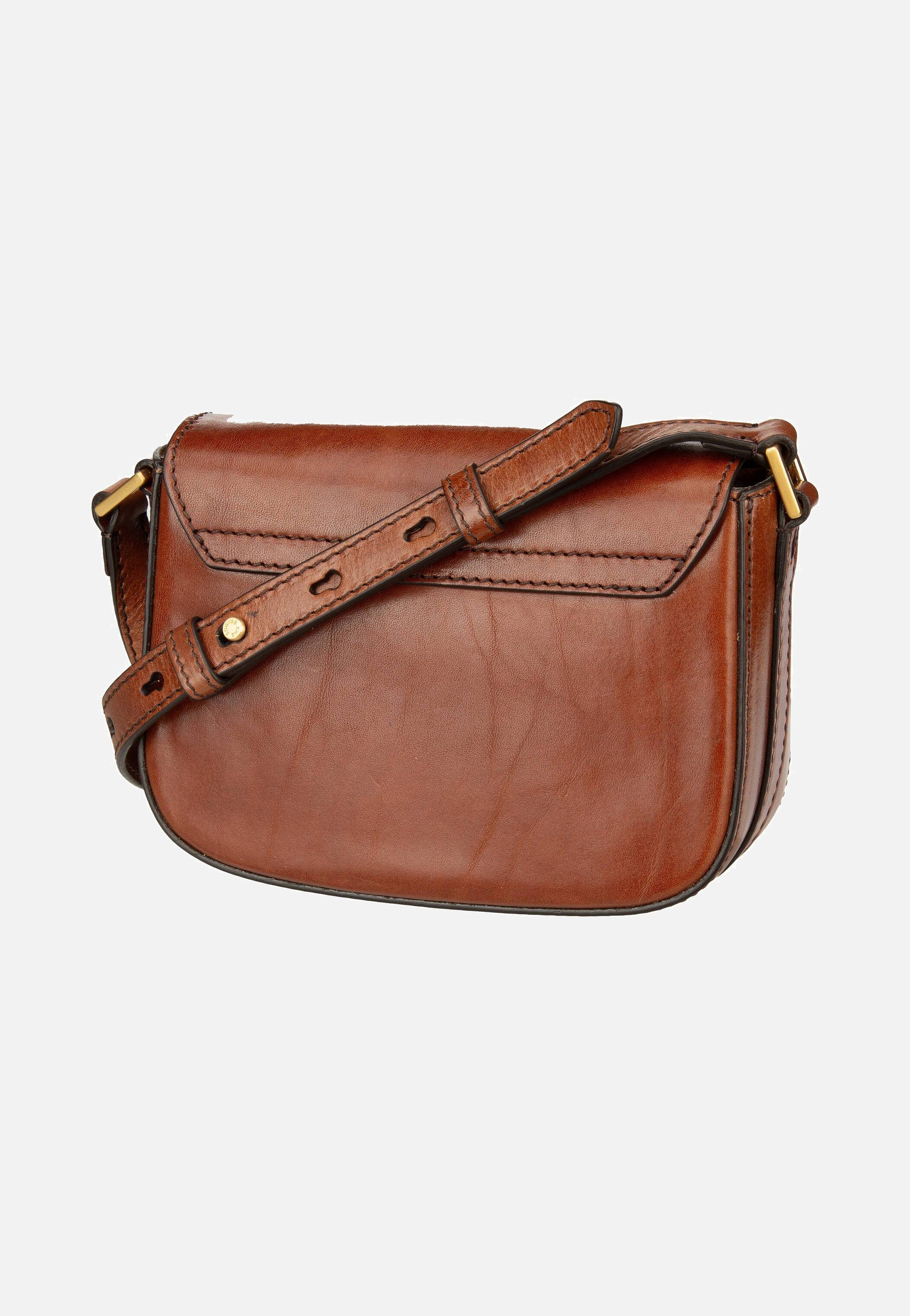 The Bridge Viitoria 4203 Marrone/Oro Saddle Bag