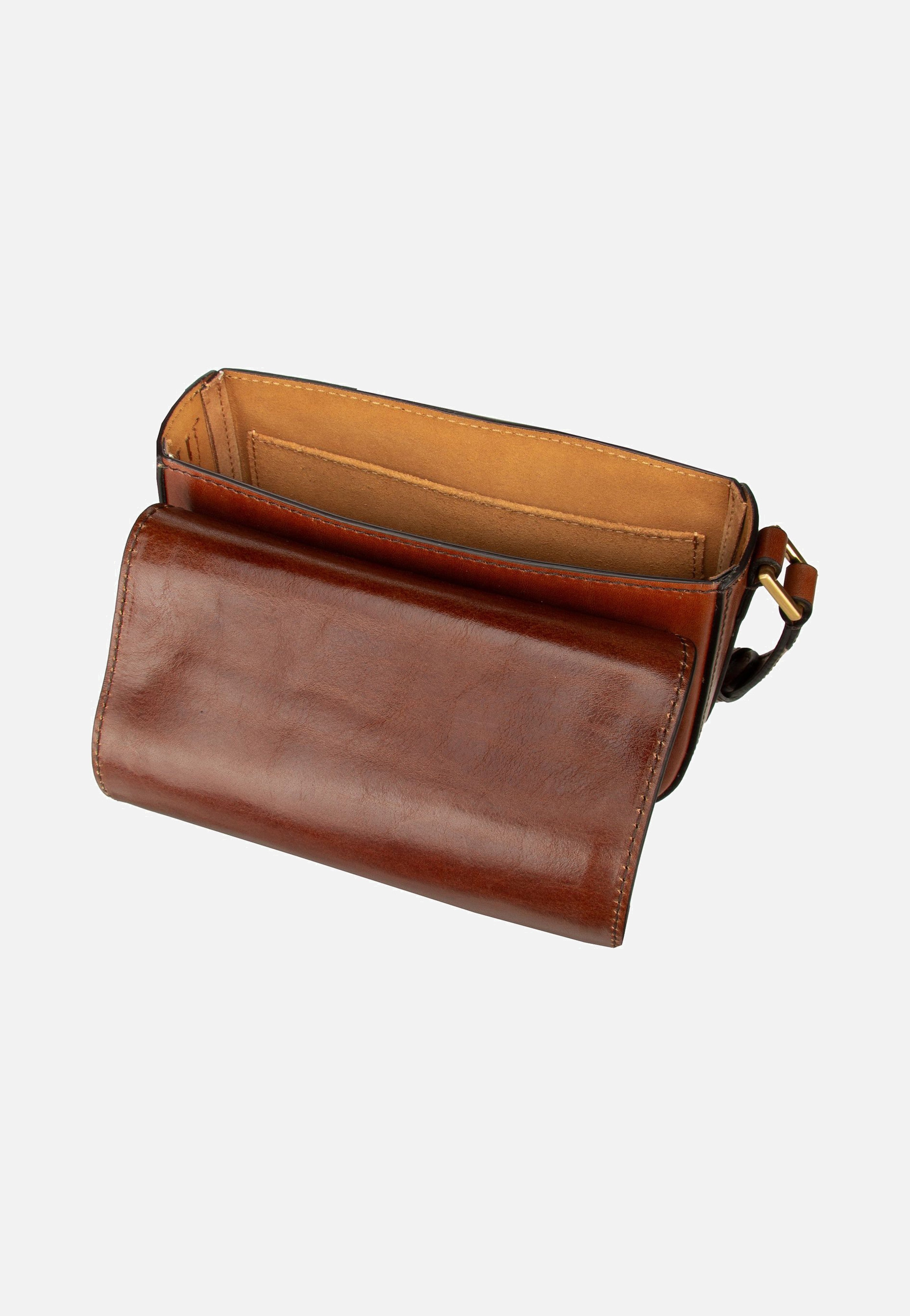 The Bridge Viitoria 4203 Marrone/Oro Saddle Bag