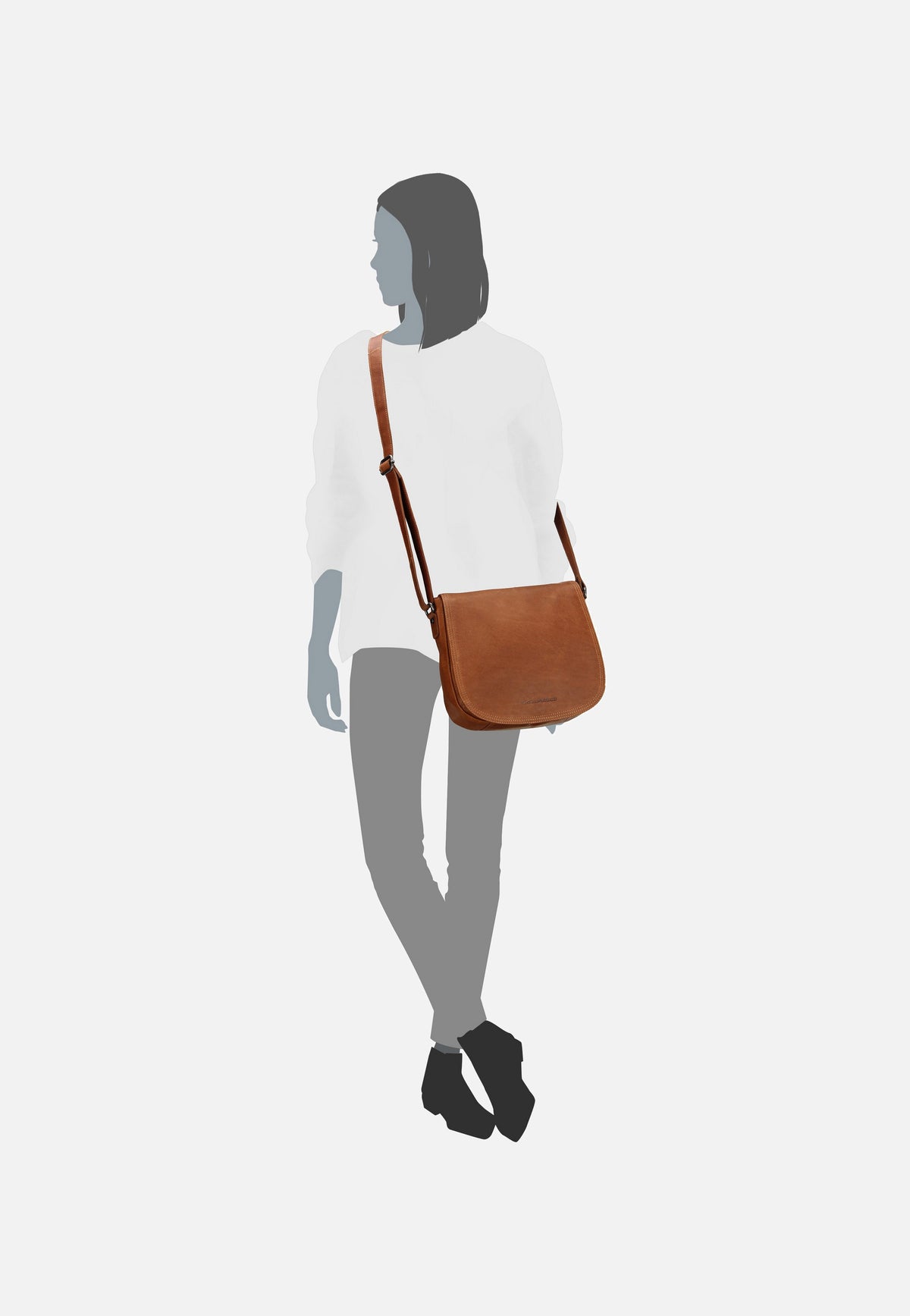 The Chesterfield Brand Everglades 1326 Cognac Saddle Bag