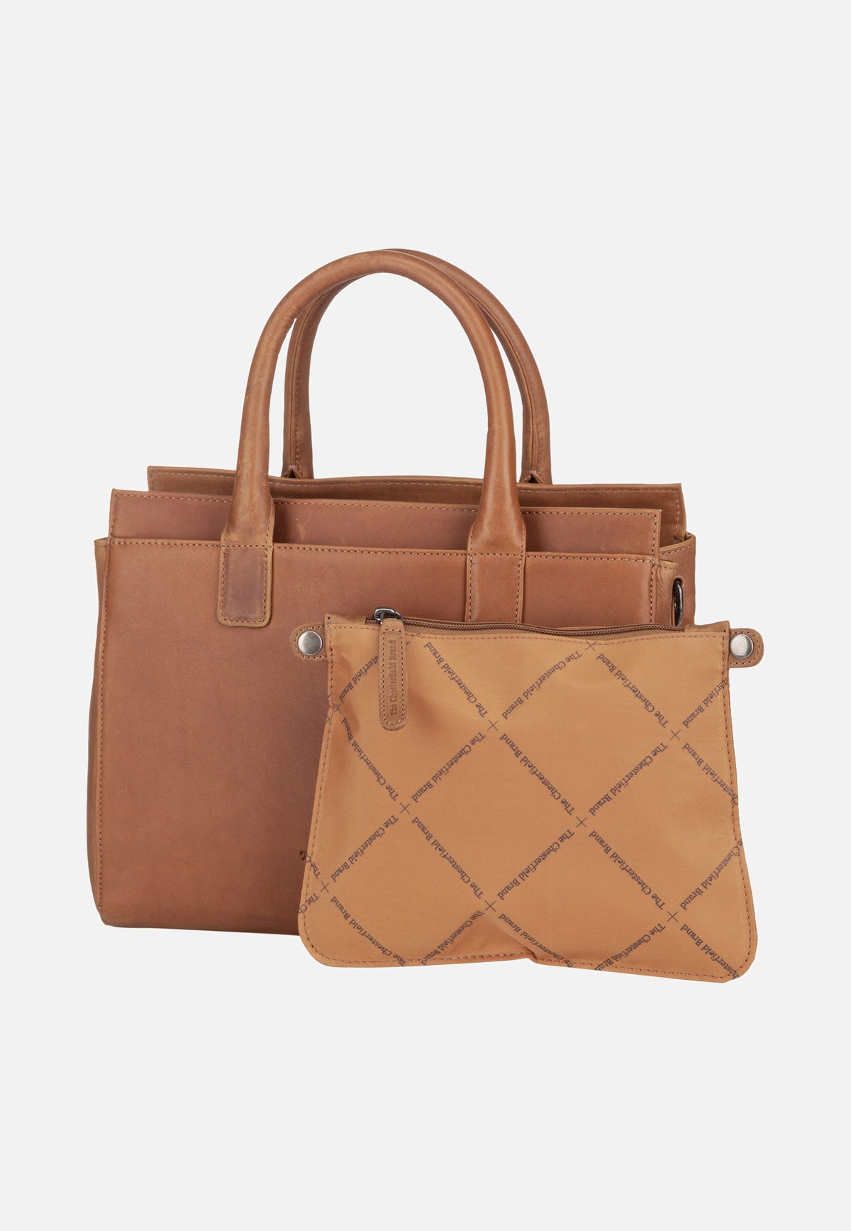 The Chesterfield Brand Garda 1274 Cognac Satchel