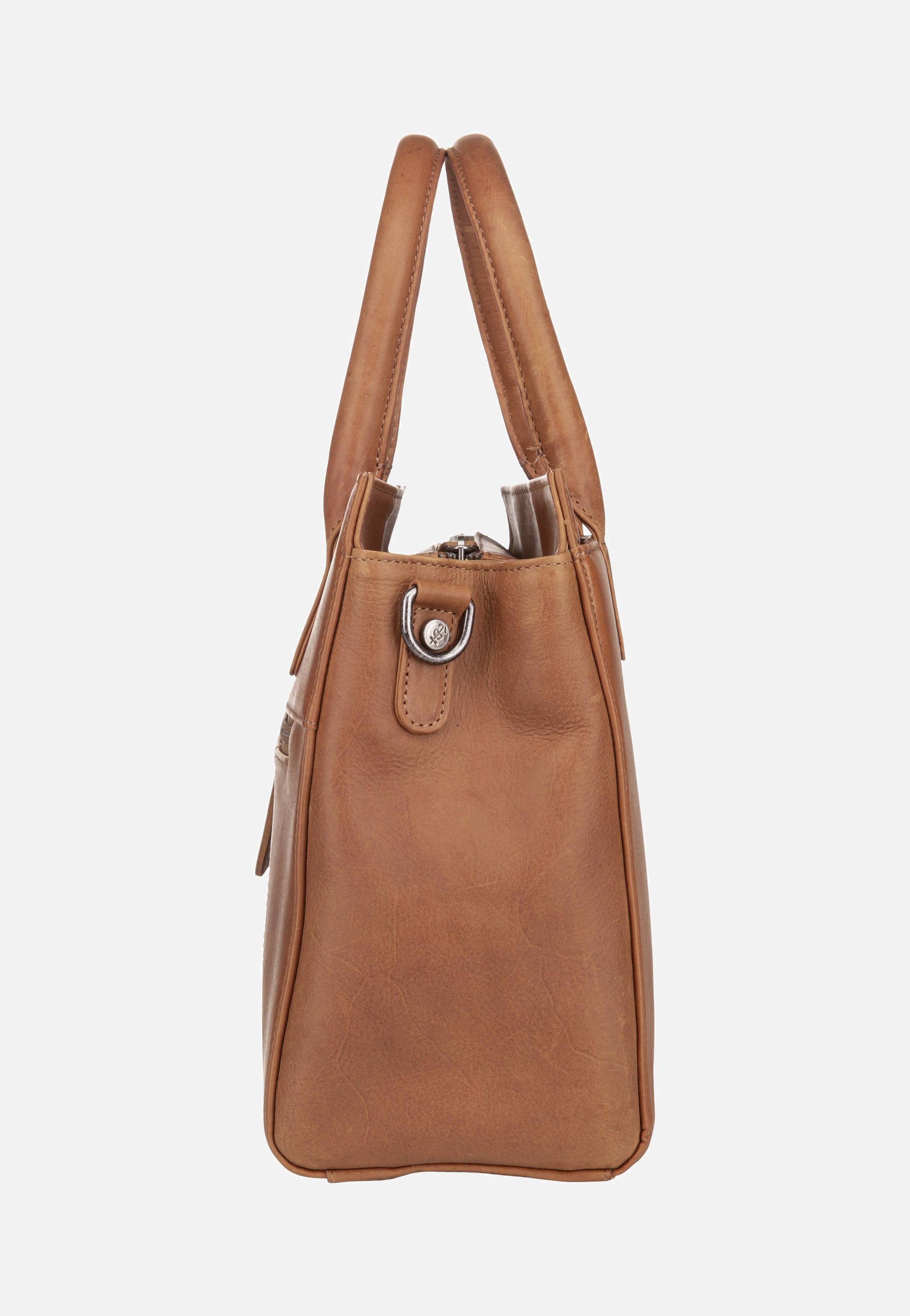 The Chesterfield Brand Garda 1274 Cognac Satchel