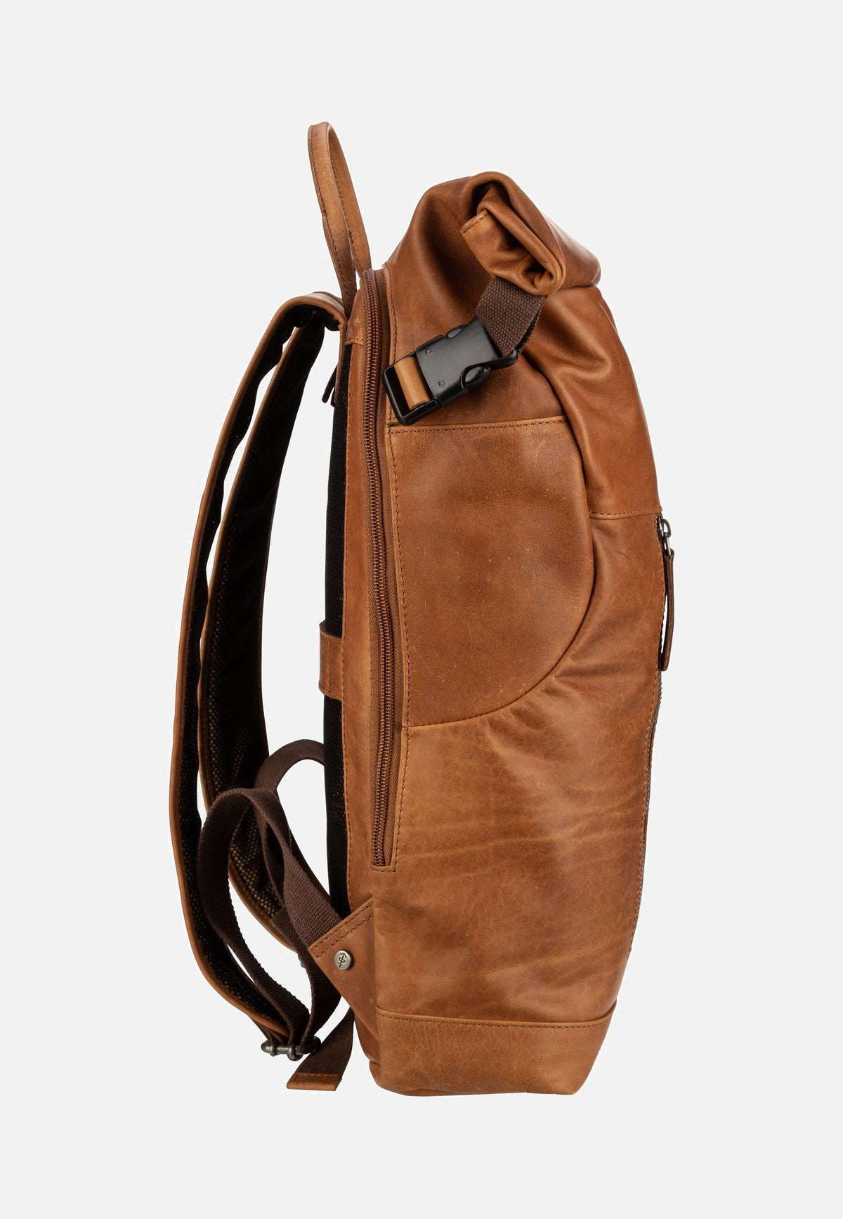 The Chesterfield Brand Liverpool 0309 Cognac Rolltop Rucksack