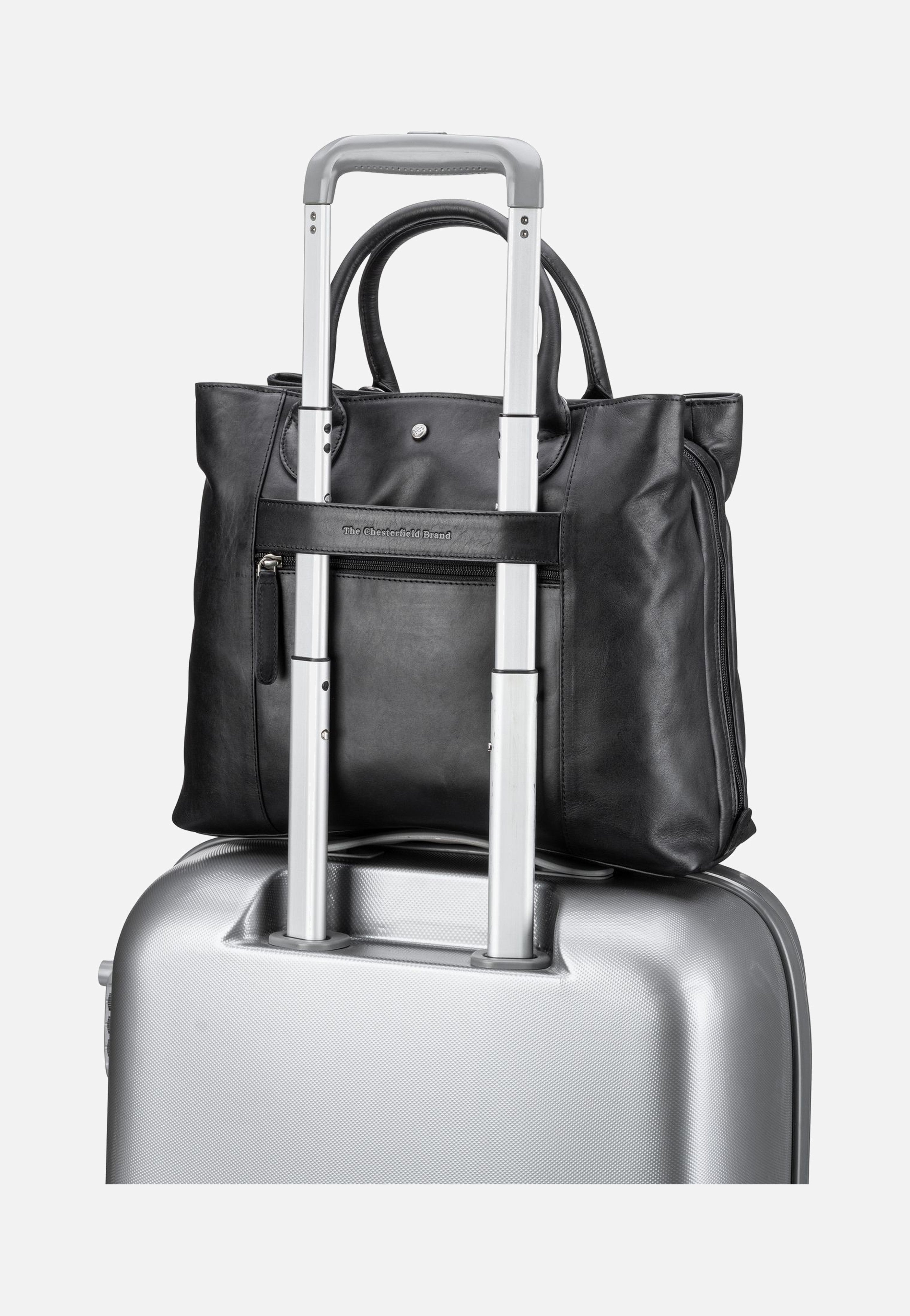 The Chesterfield Brand Passau 1298 Black Satchel
