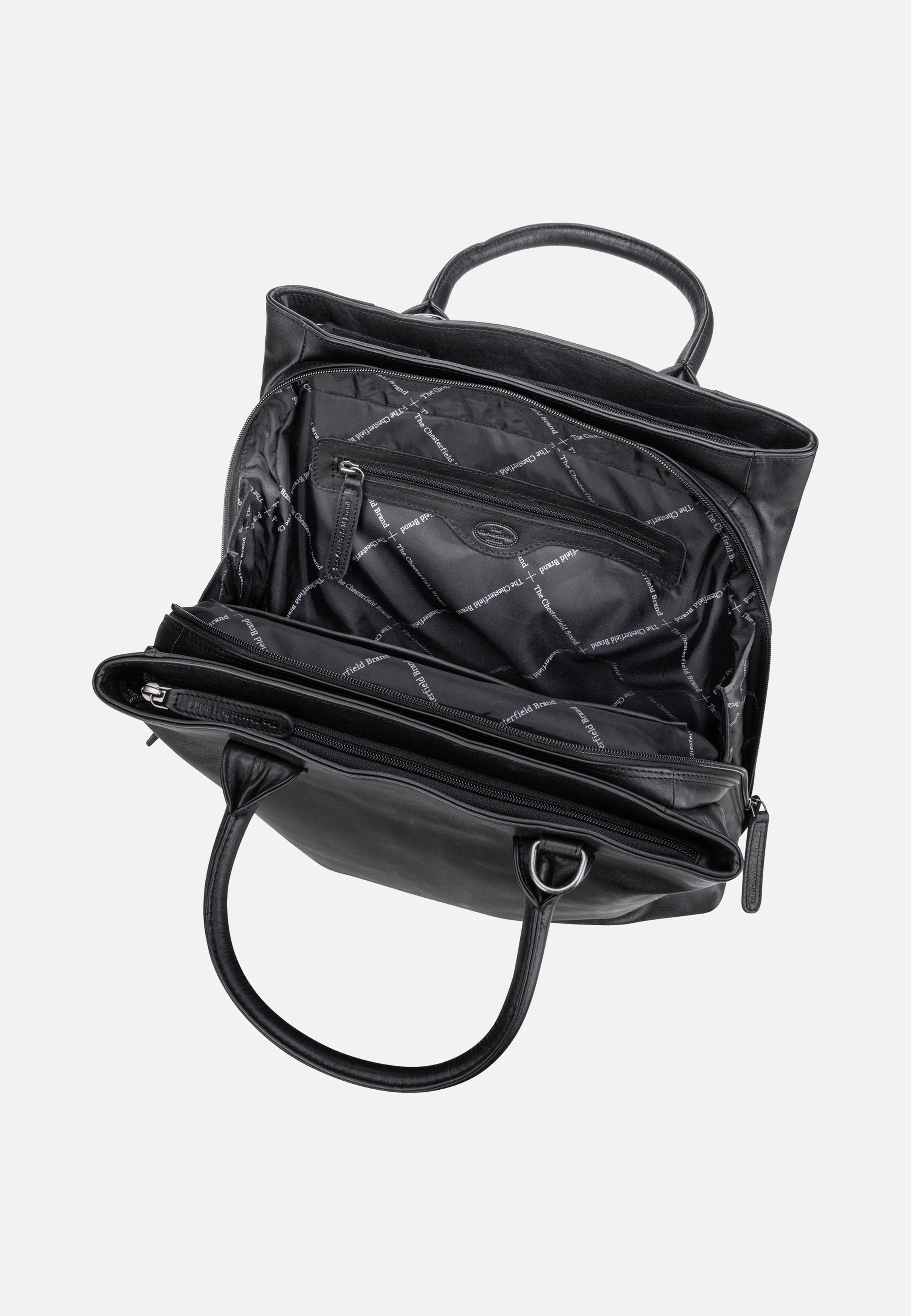 The Chesterfield Brand Passau 1298 Black Satchel