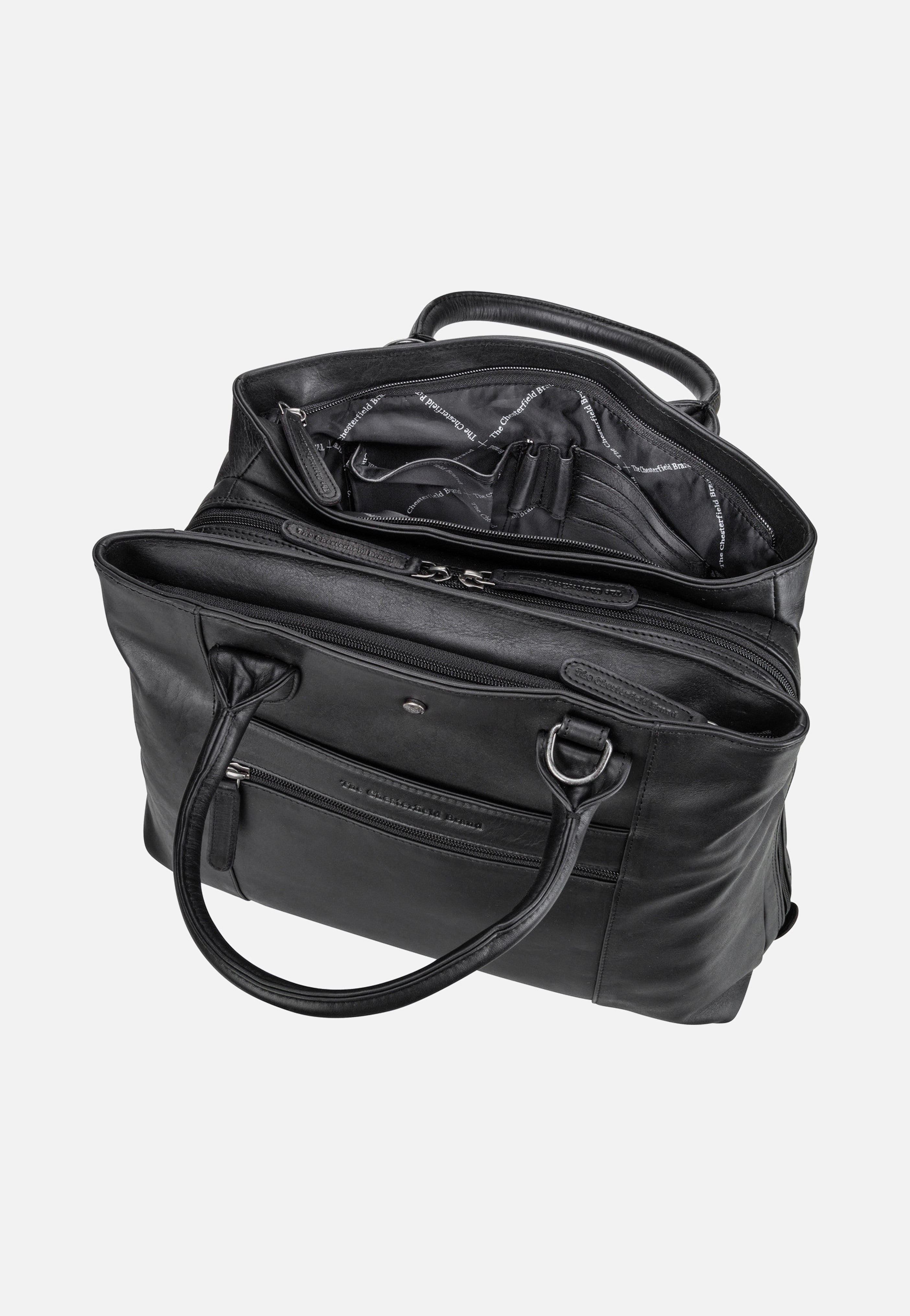 The Chesterfield Brand Passau 1298 Black Satchel
