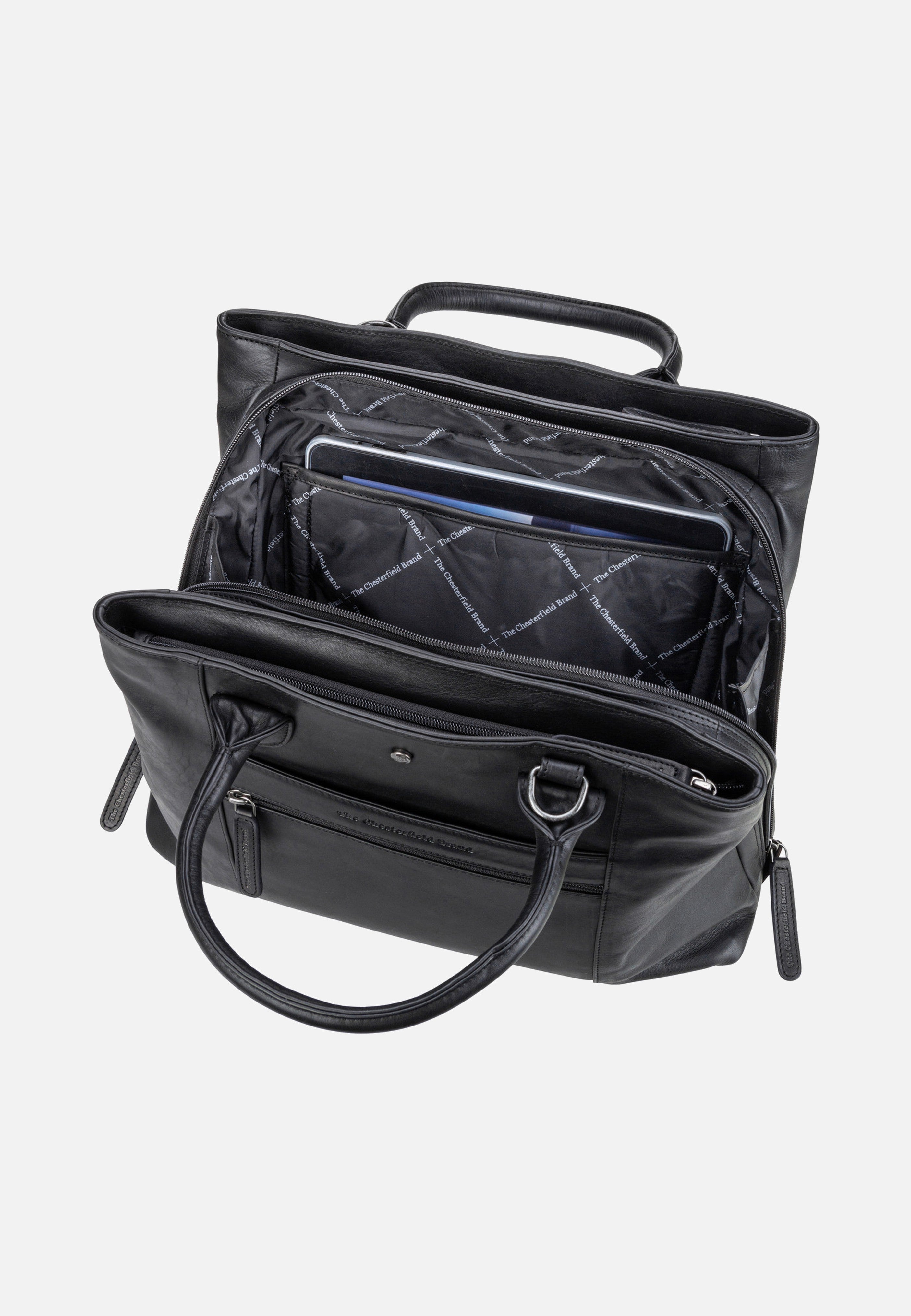 The Chesterfield Brand Passau 1298 Black Satchel