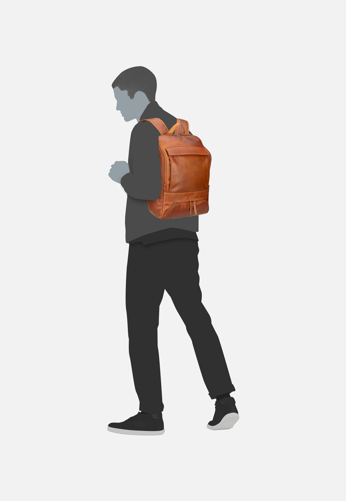 The Chesterfield Brand Rich 0517 Cognac Rucksack