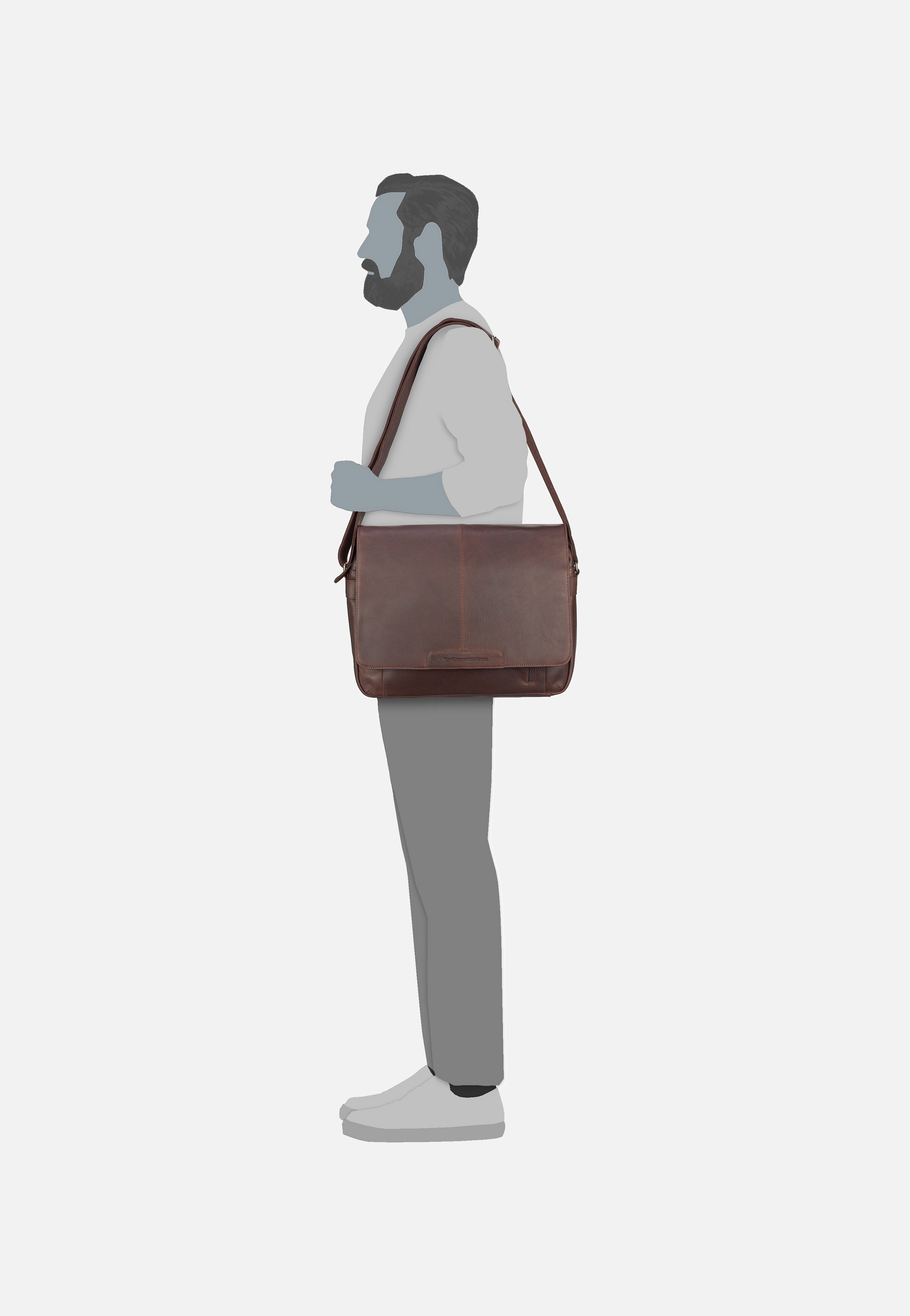 The Chesterfield Brand Richard 0552 Brown Messenger Bag
