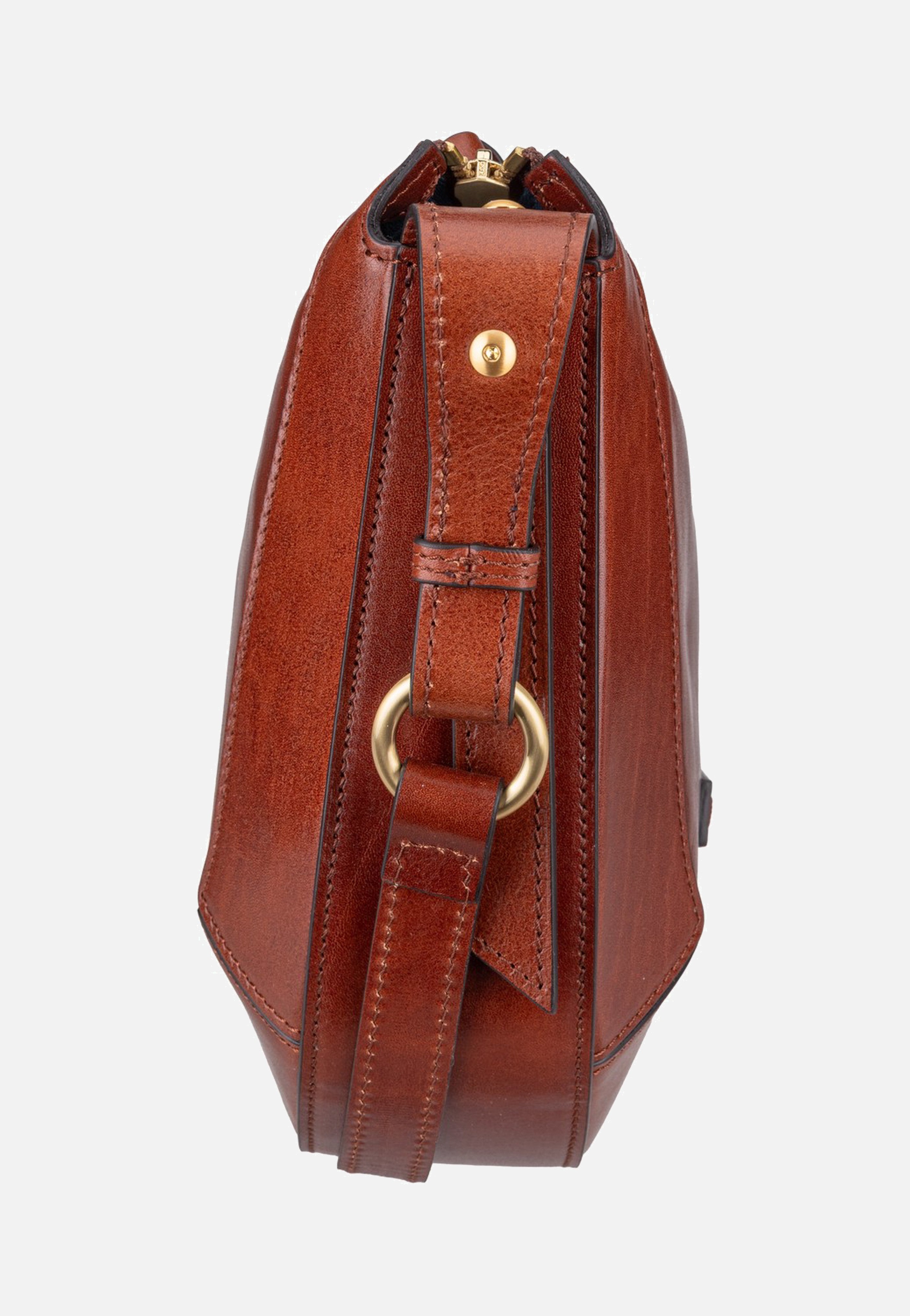 The Bridge Fedora Crossbody Marrone/Oro Crossbody Bag