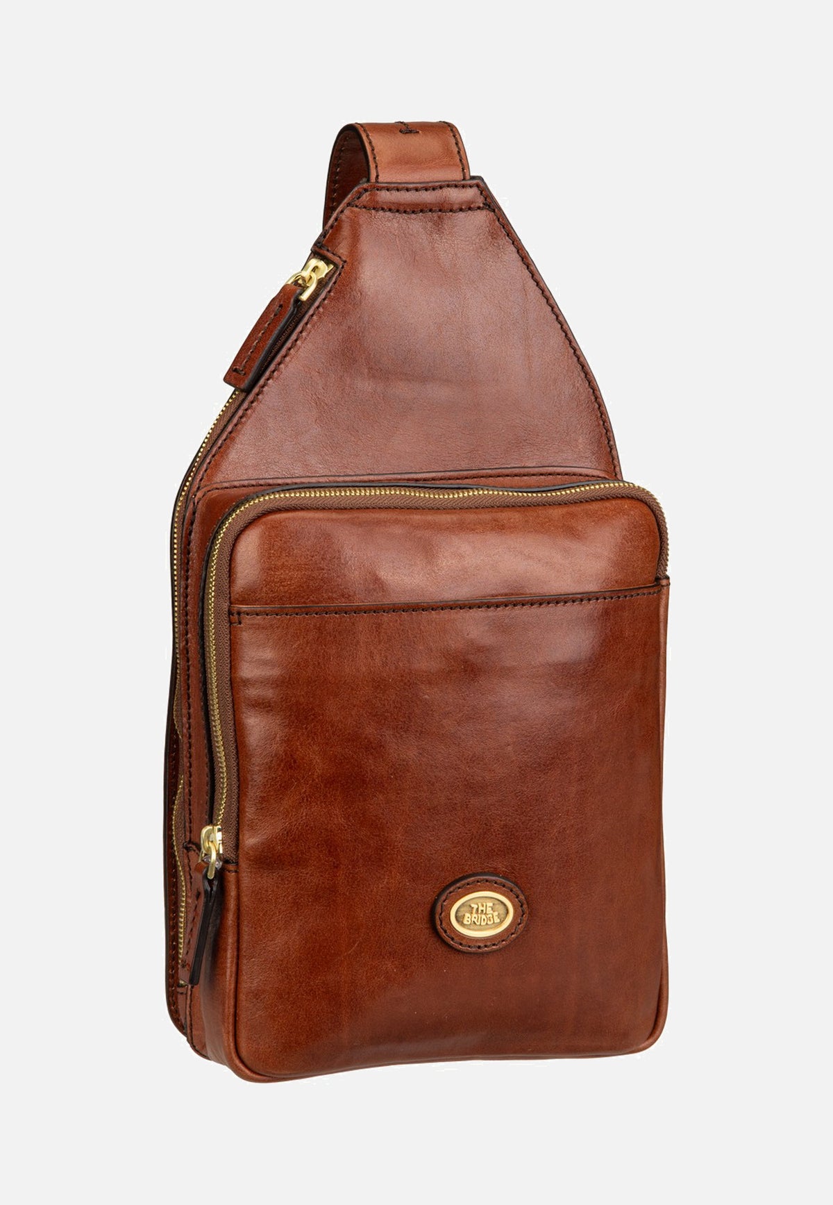The Bridge Story Uomo Sling Pack Marrone/Oro Sling Bag