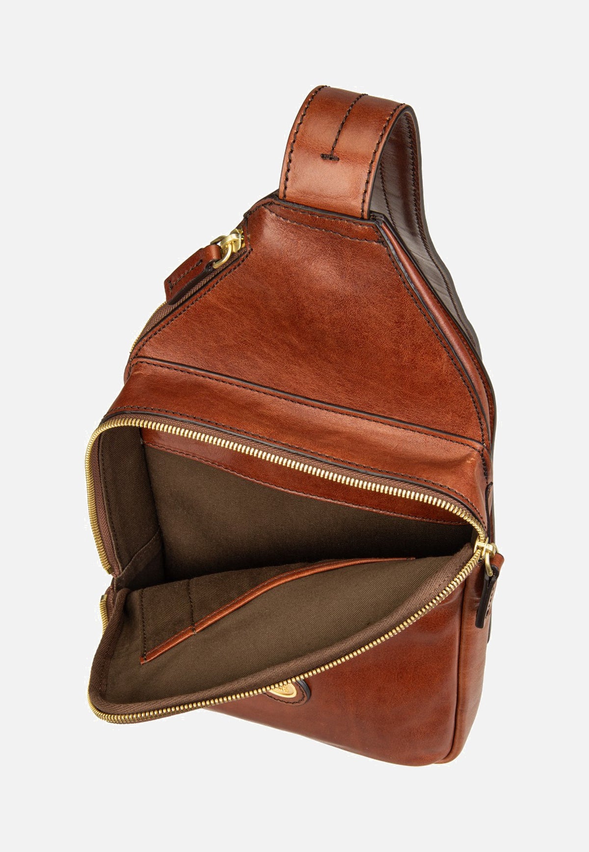 The Bridge Story Uomo Sling Pack Marrone/Oro Sling Bag