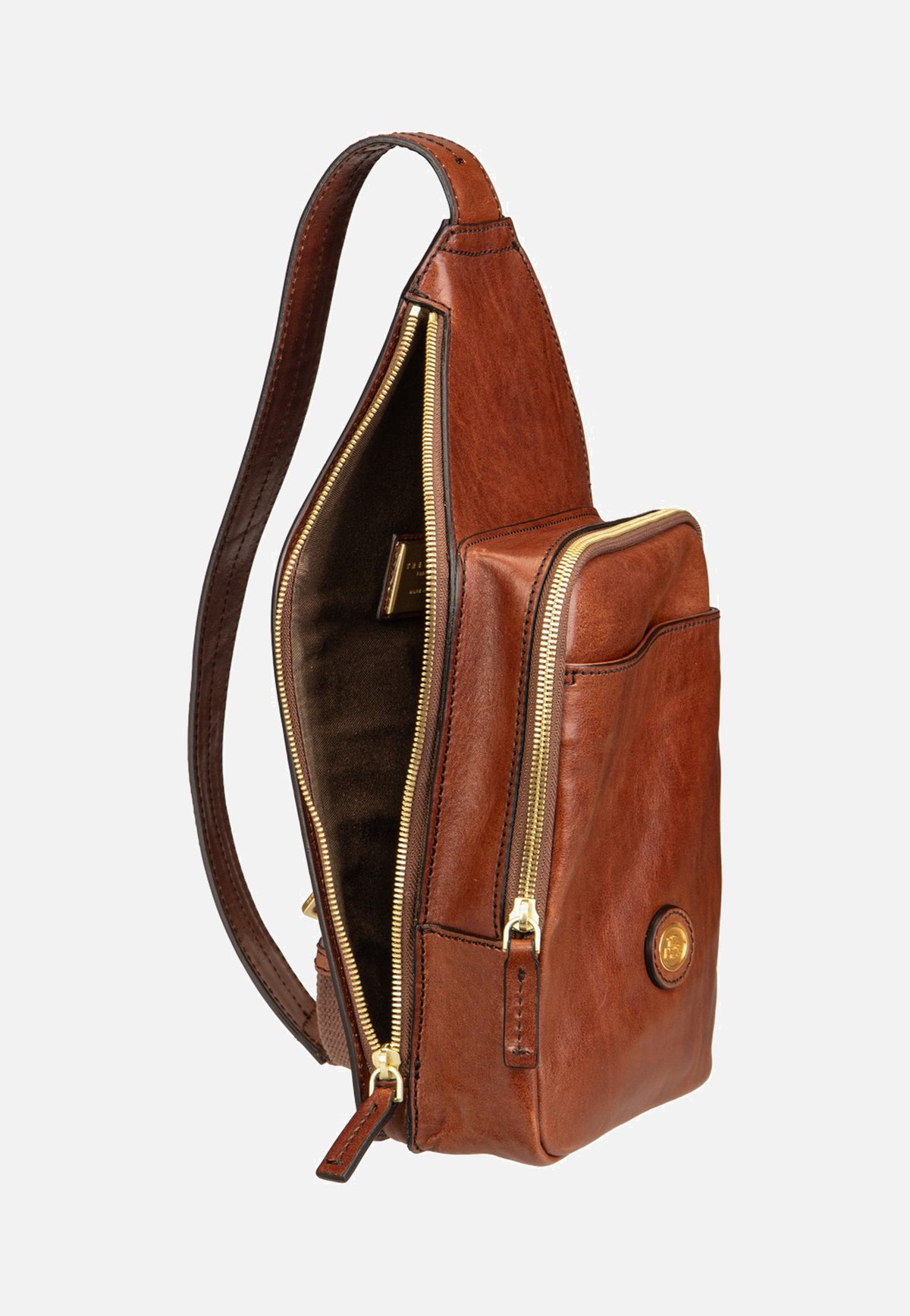The Bridge Story Uomo Sling Pack Marrone/Oro Sling Bag