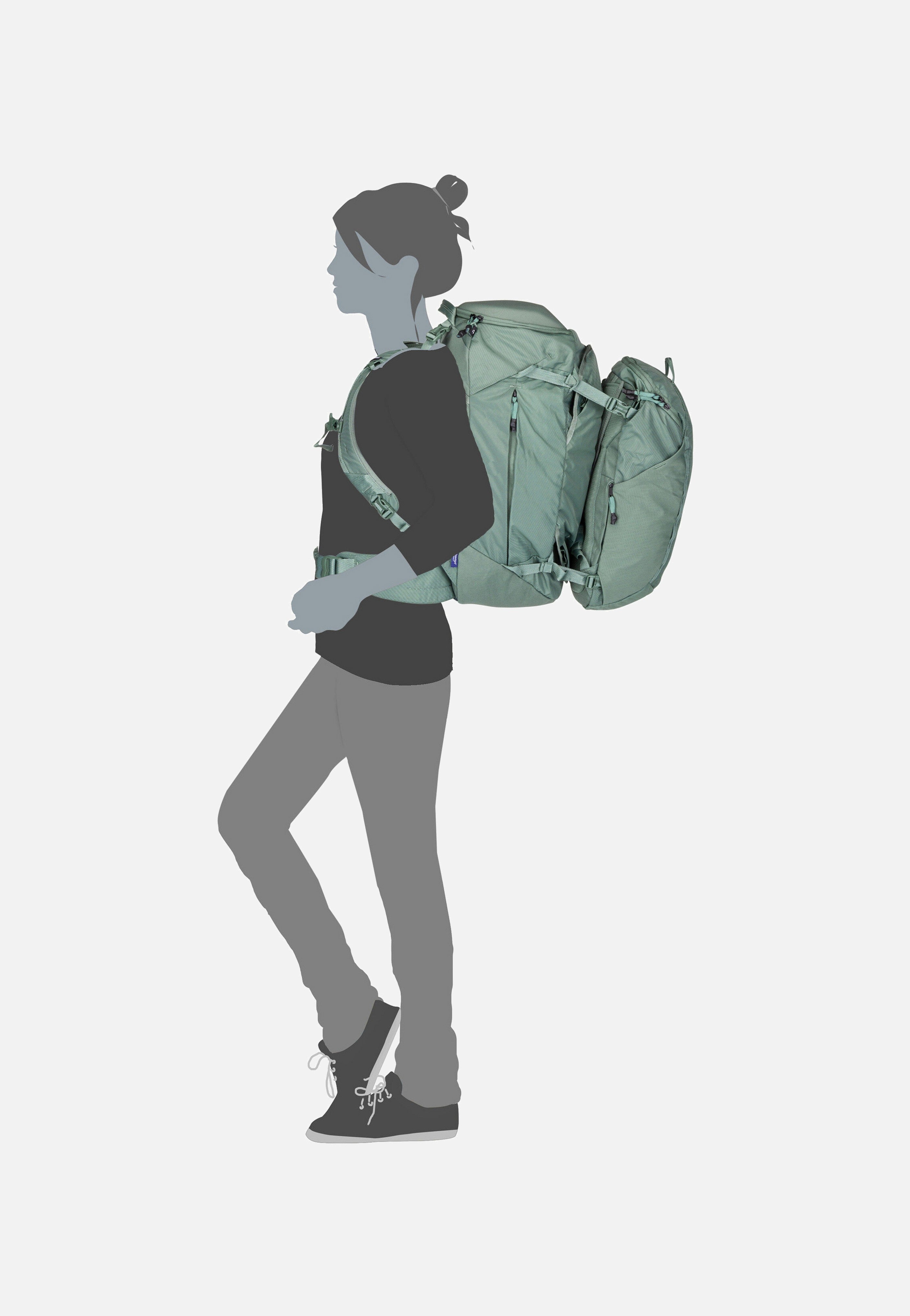 Thule Landmark Travel 60L Women Hazy Green Travel Rucksack