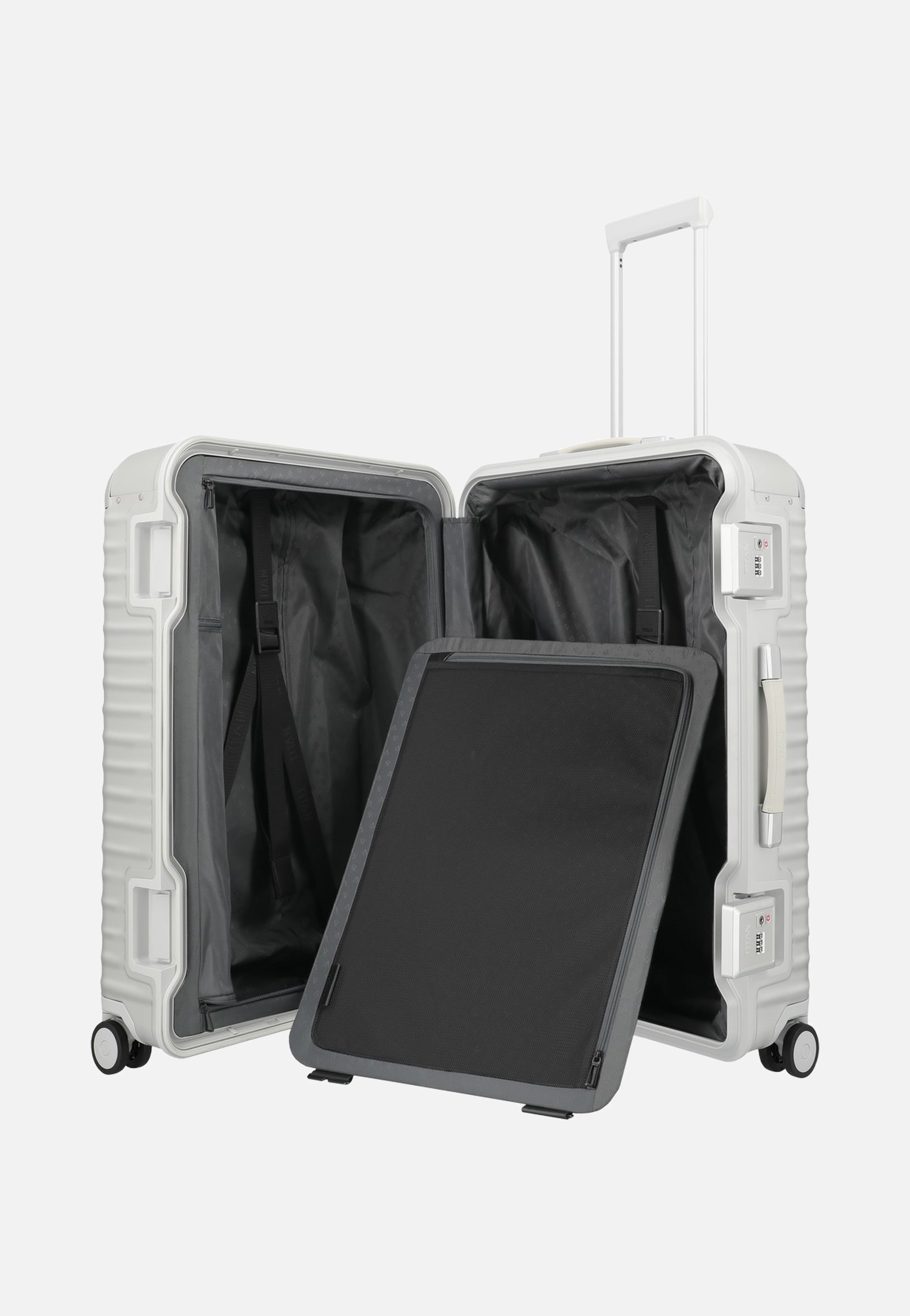 Titan ETERNITY 4w Trolley L Silver Koffer