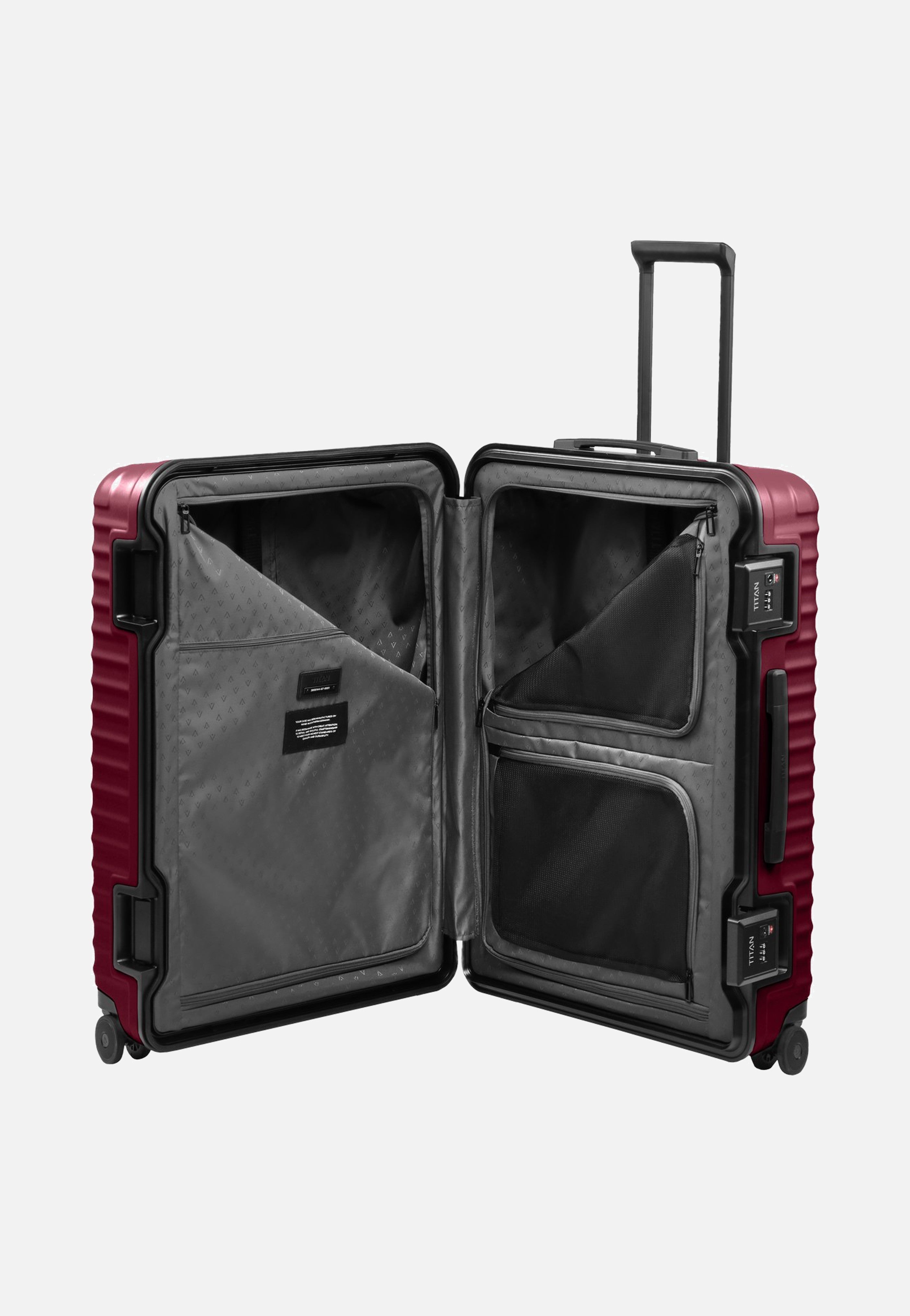 Titan OVERSEAS 4w Trolley L Emberwood Red Koffer