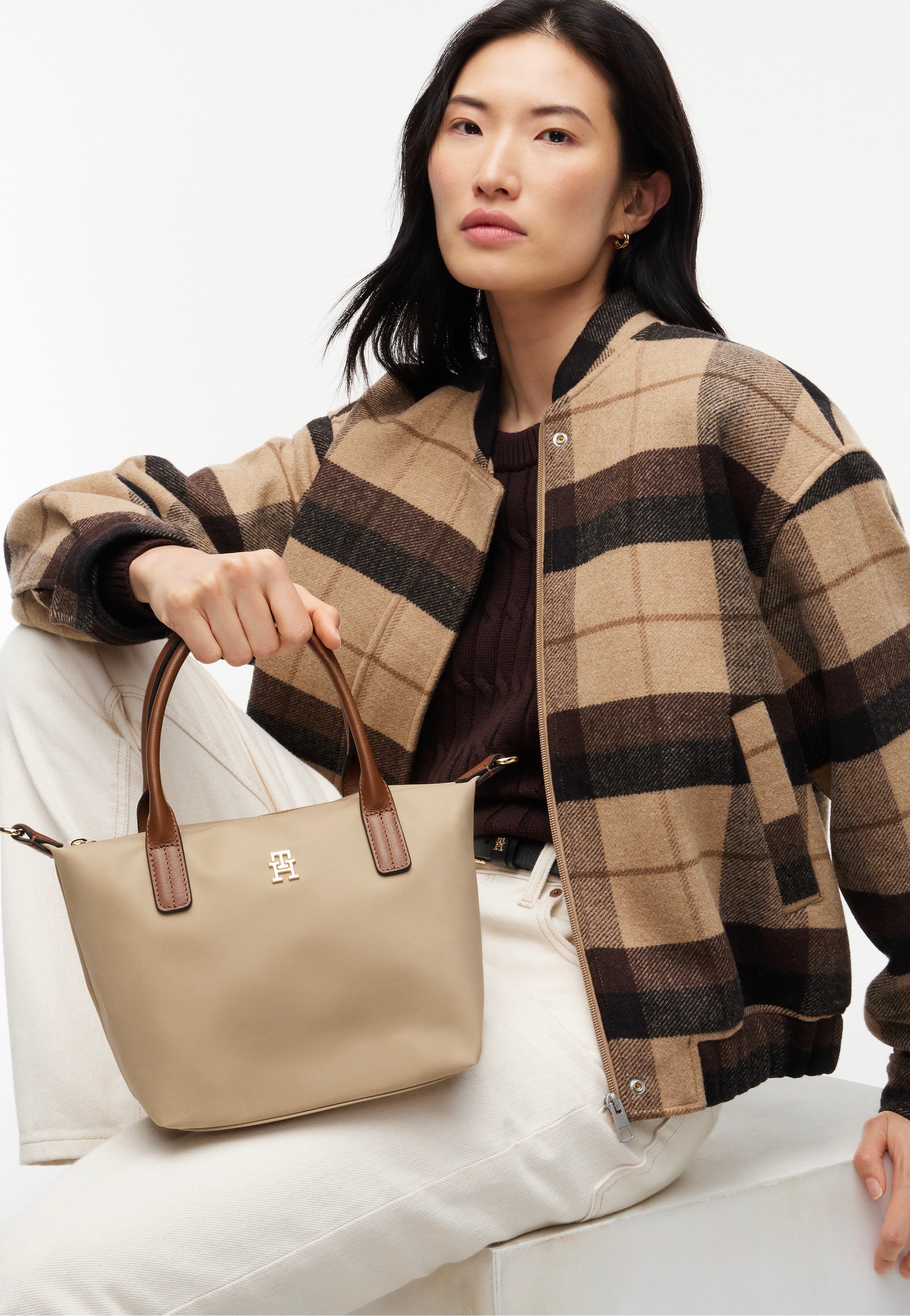 Tommy Hilfiger Popette Mini Tote Horseradish Tote Bag