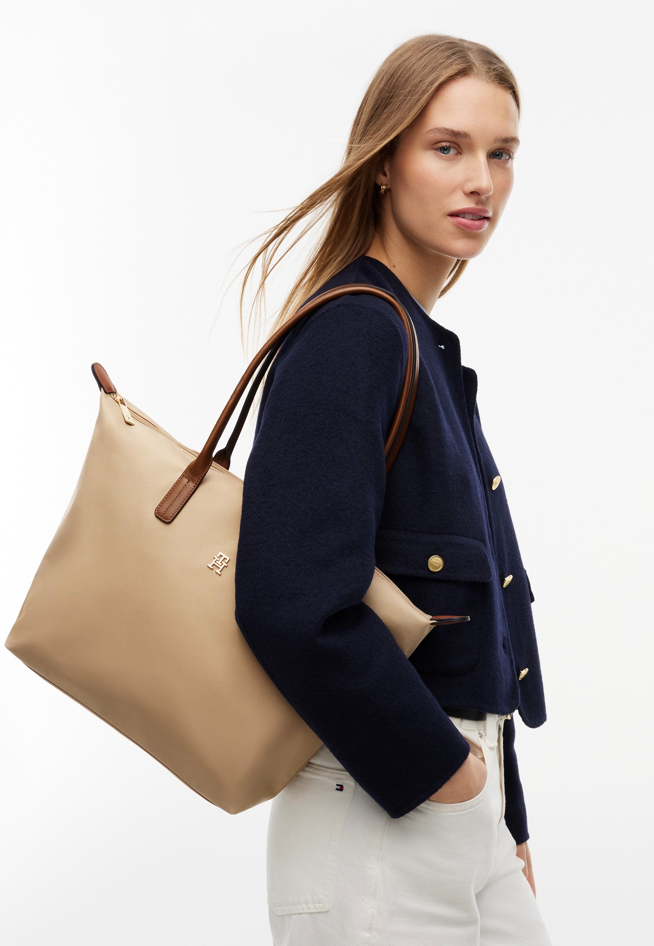 Tommy Hilfiger Popette Tote Horseradish Shopper