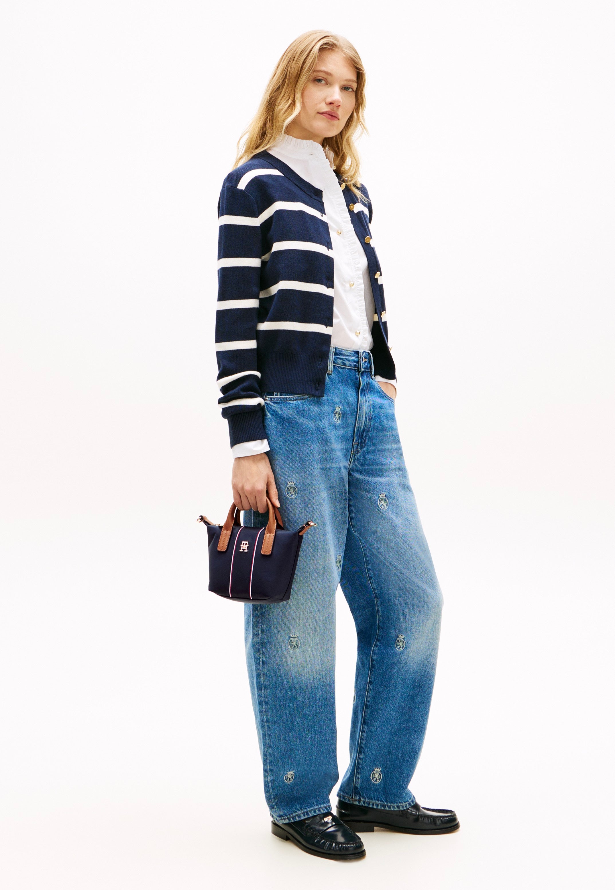 Tommy Hilfiger Popette Micro Tote Corp Space Blue Corp Tote Bag