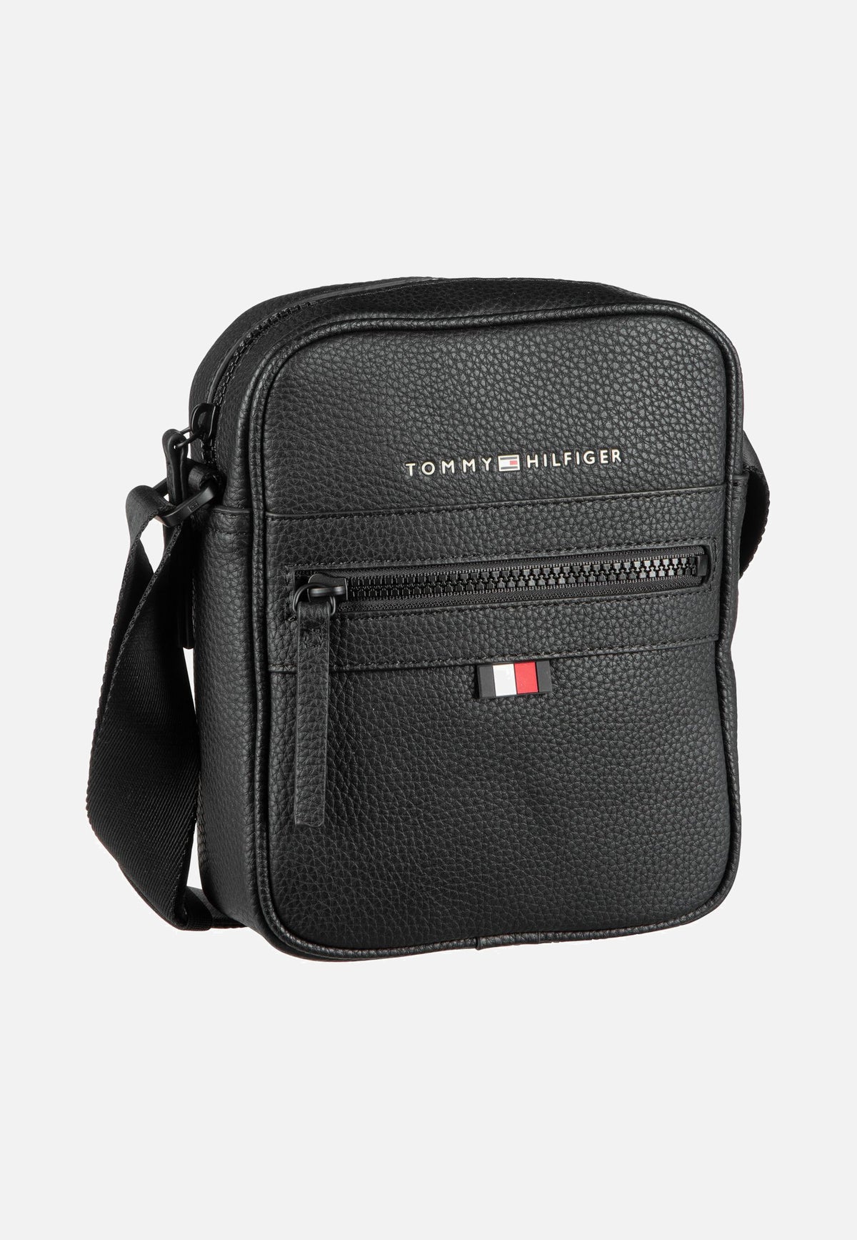 Tommy Hilfiger Essential PU Mini Reporter Black Umhängetasche