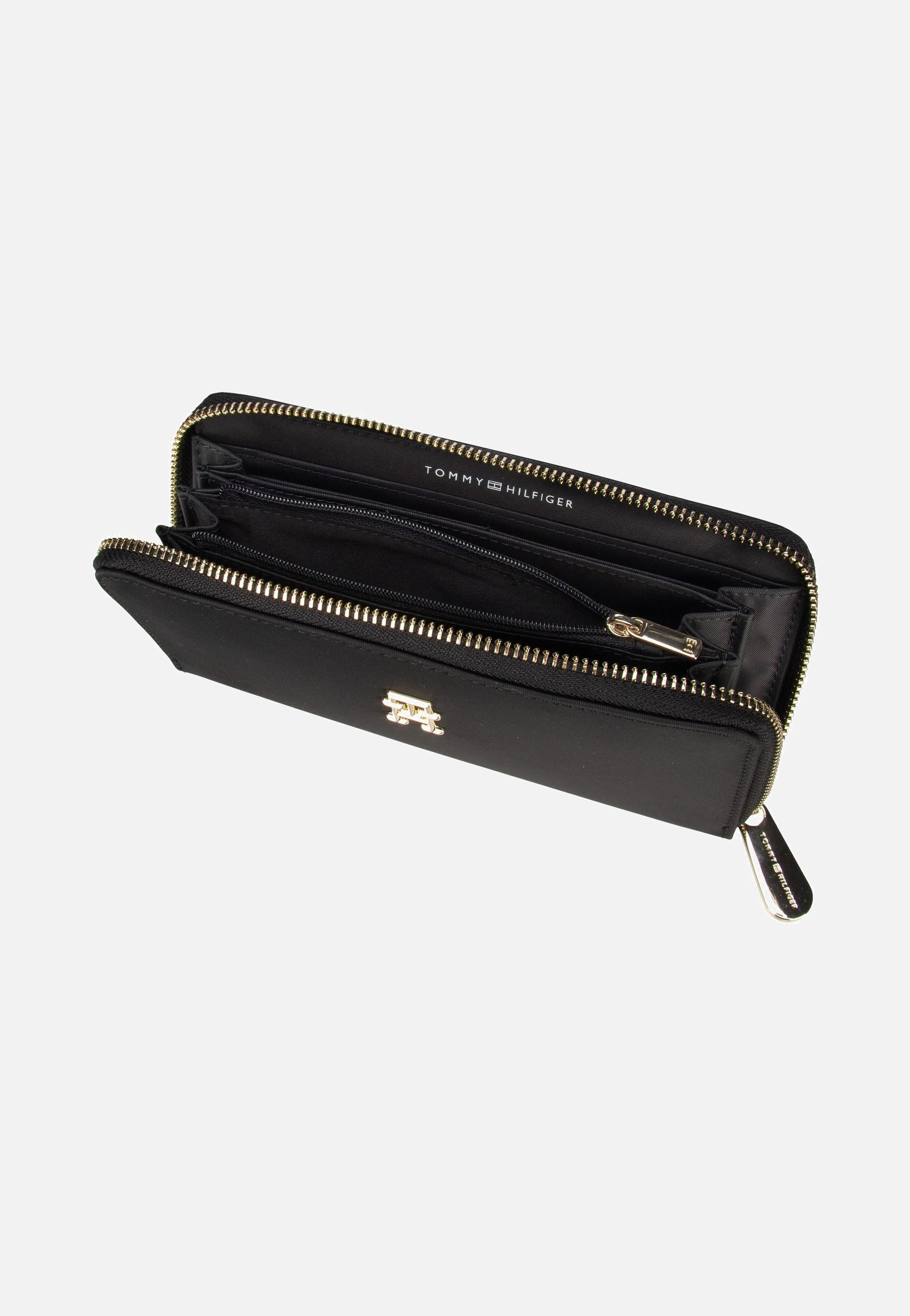 Tommy Hilfiger TH Emblem Large ZA Black Portemonnaie