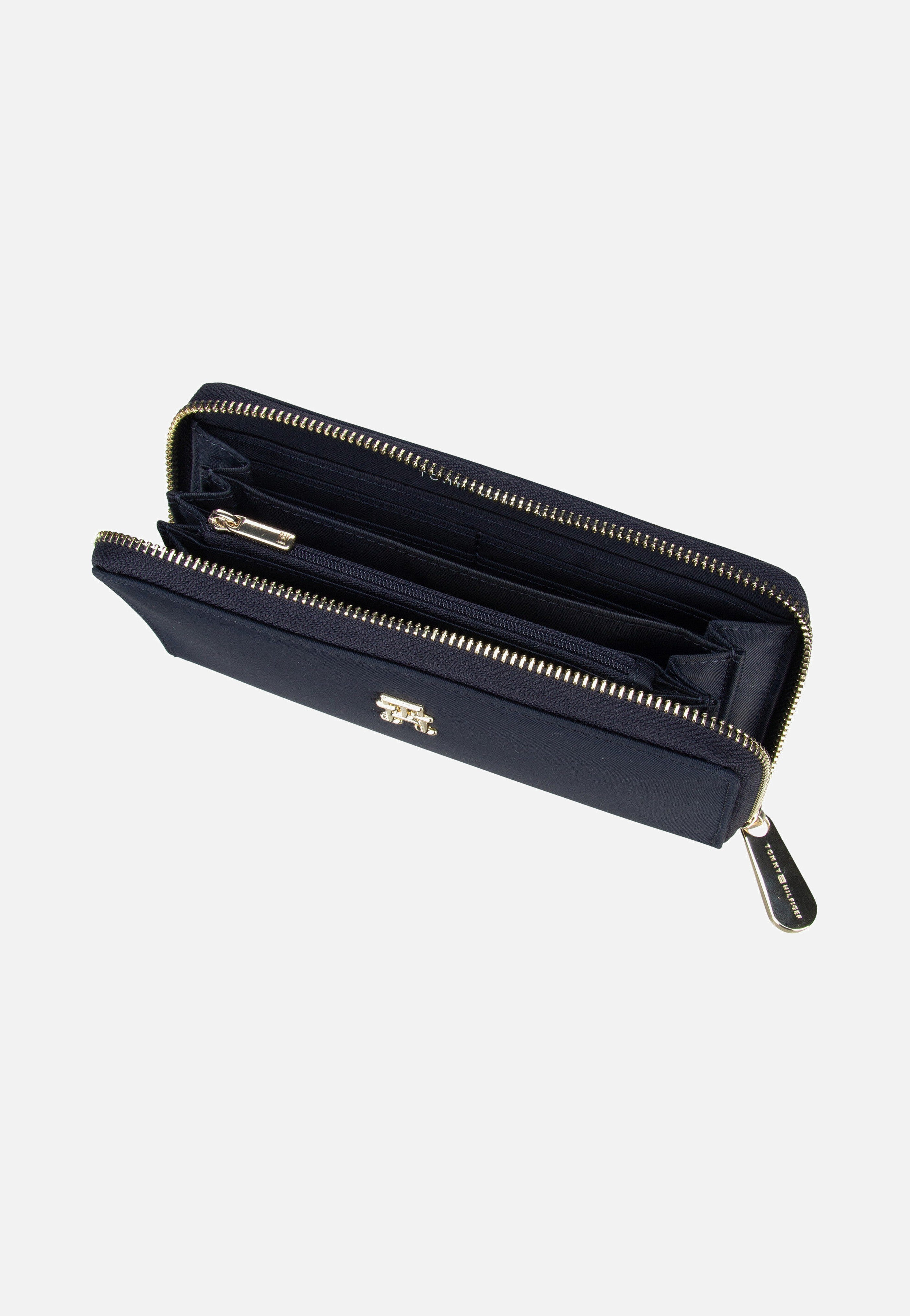 Tommy Hilfiger TH Emblem Large ZA Space Blue Portemonnaie