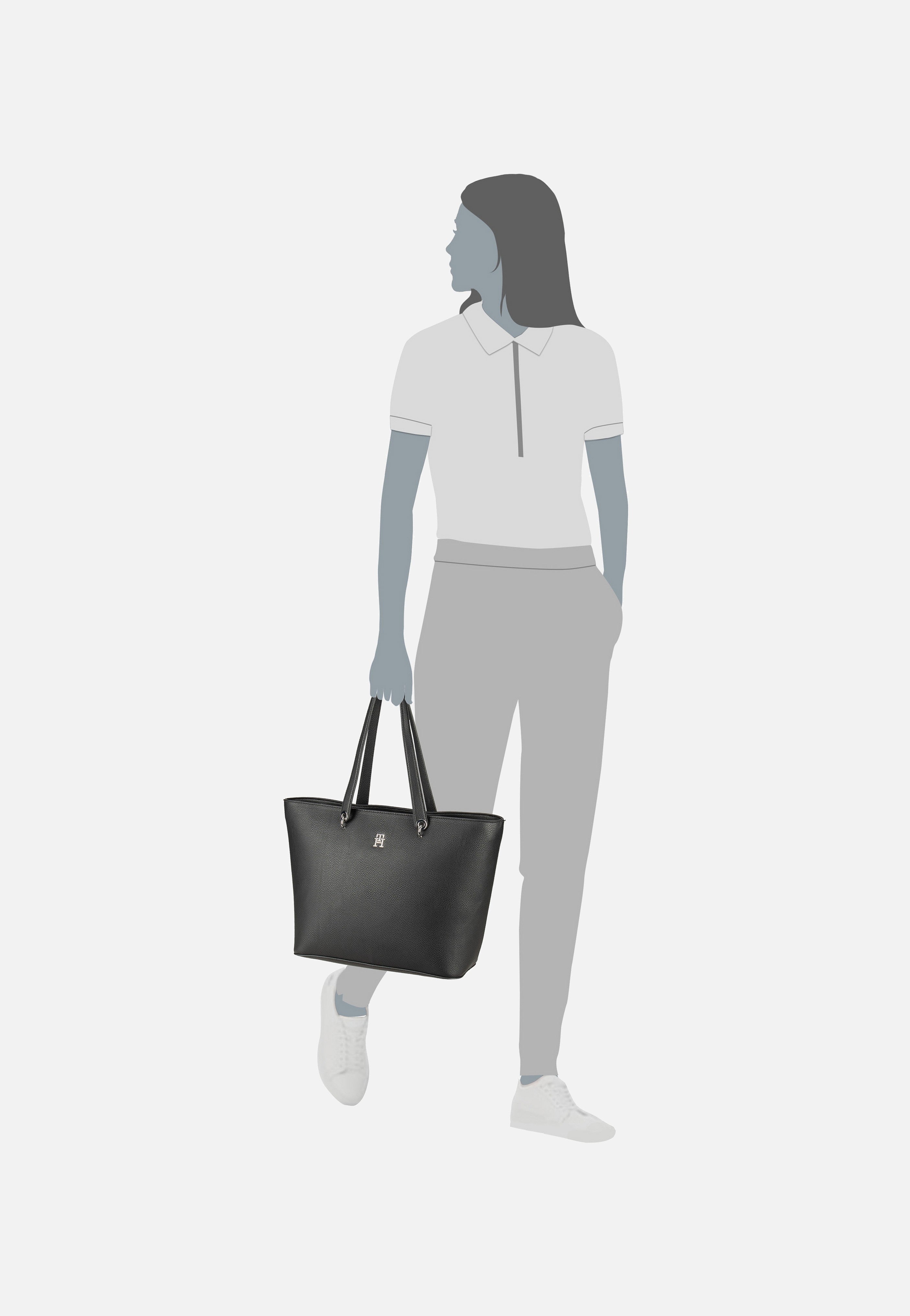 Tommy Hilfiger TH Emblem Tote Black Shopper