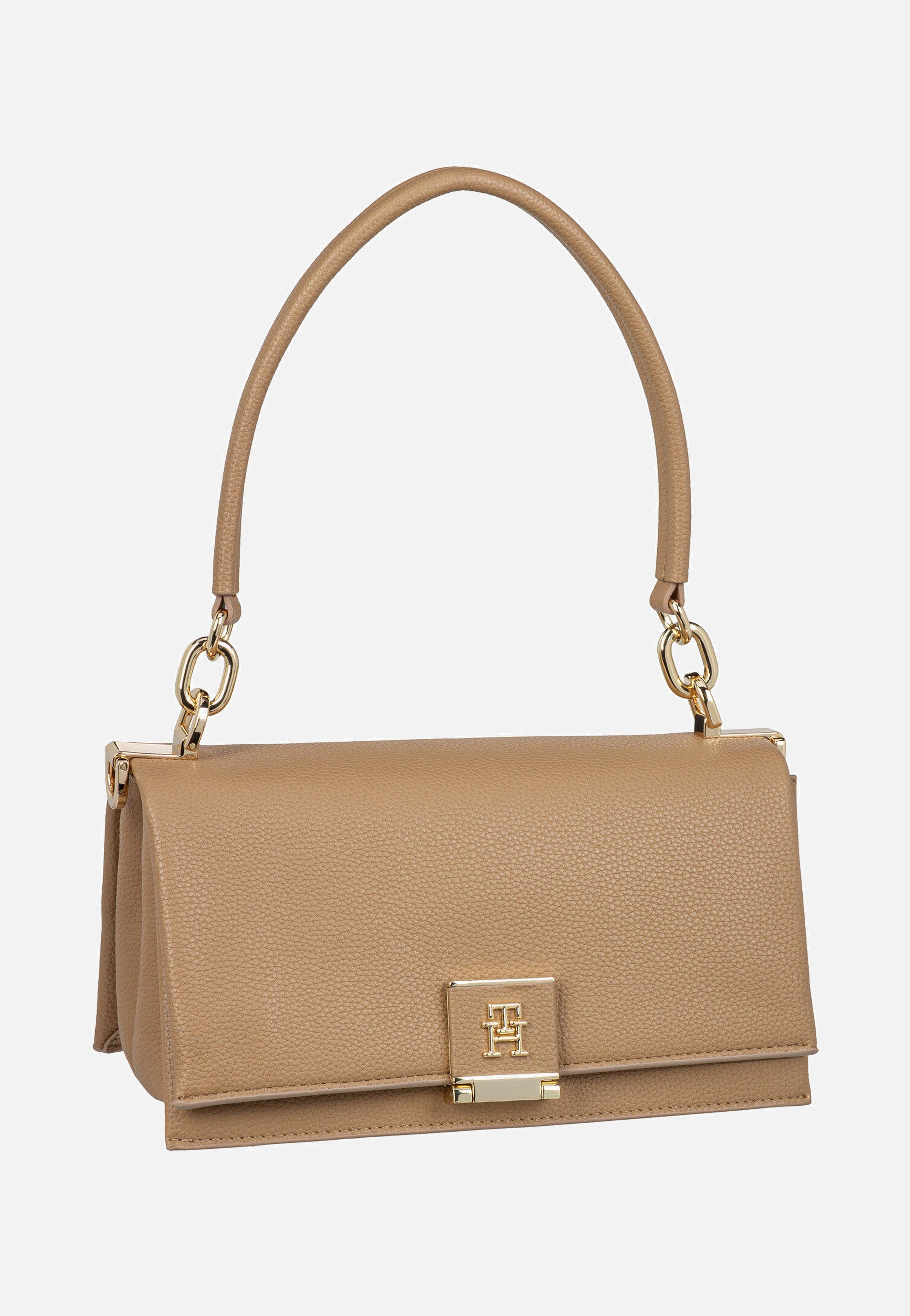 Tommy Hilfiger TH Her Medium 17216 SP25 Safari Canvas Schultertasche