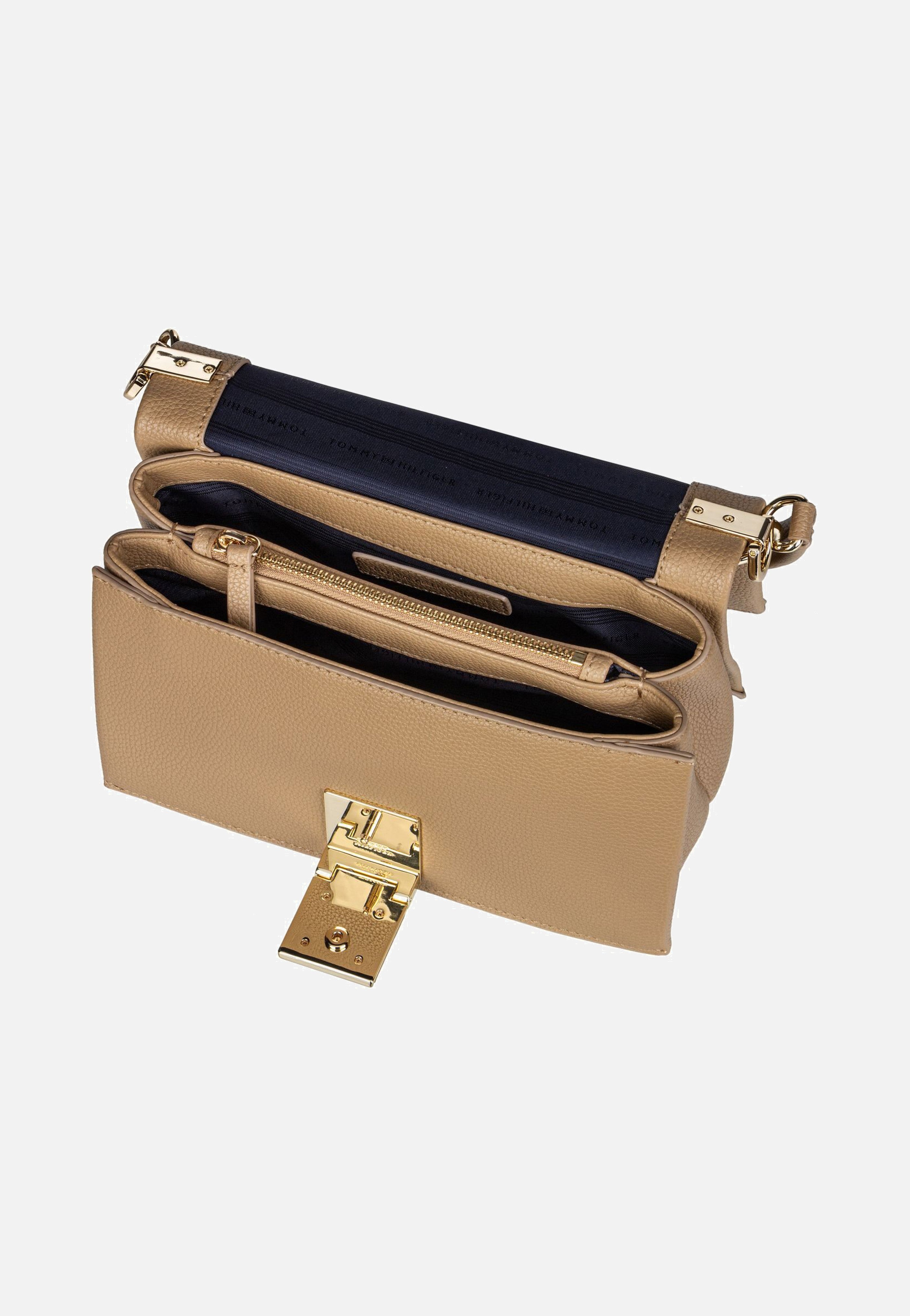 Tommy Hilfiger TH Her Medium 17216 SP25 Safari Canvas Schultertasche