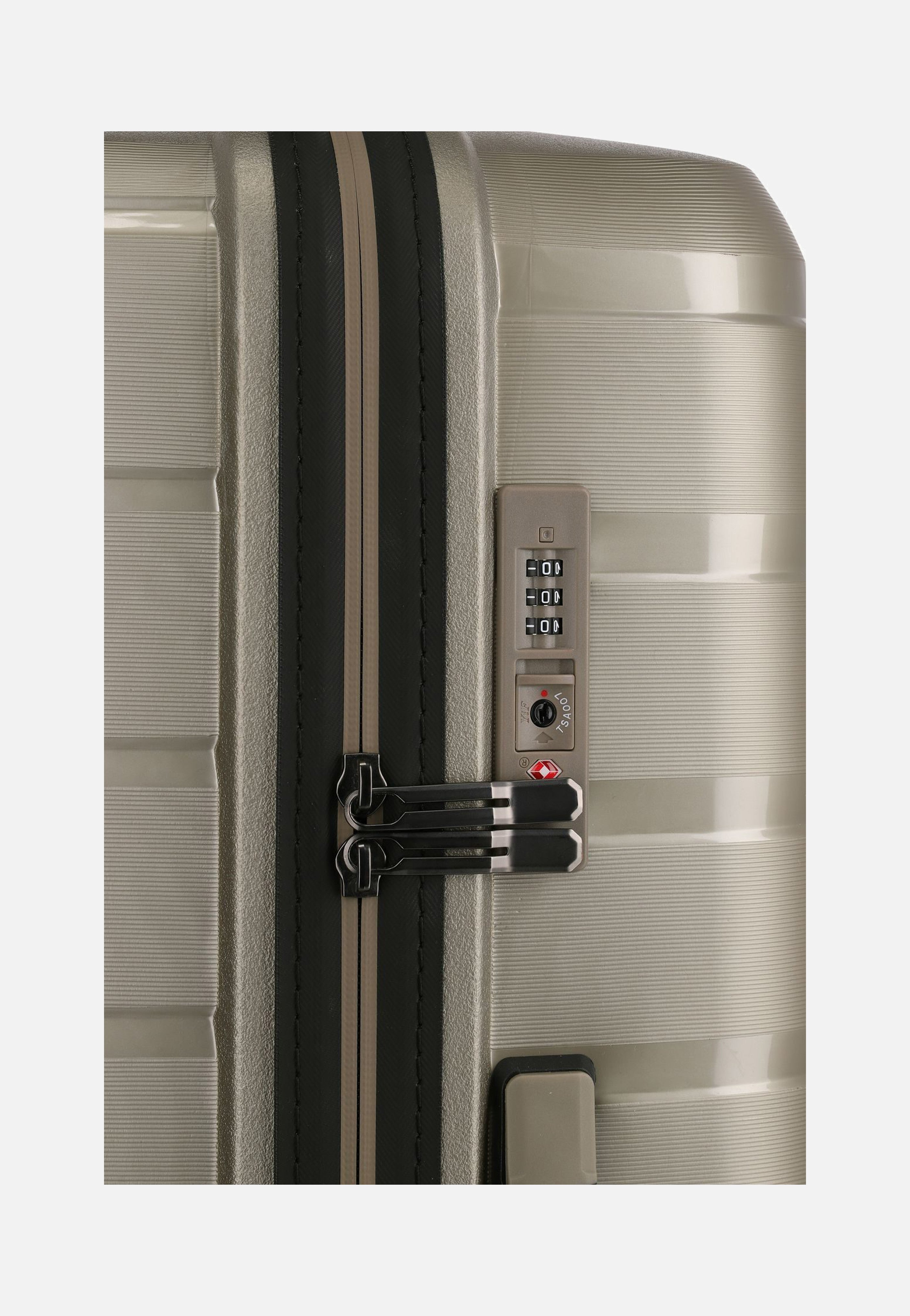 travelite Air Base 4-Rad Trolley L Champagner Koffer
